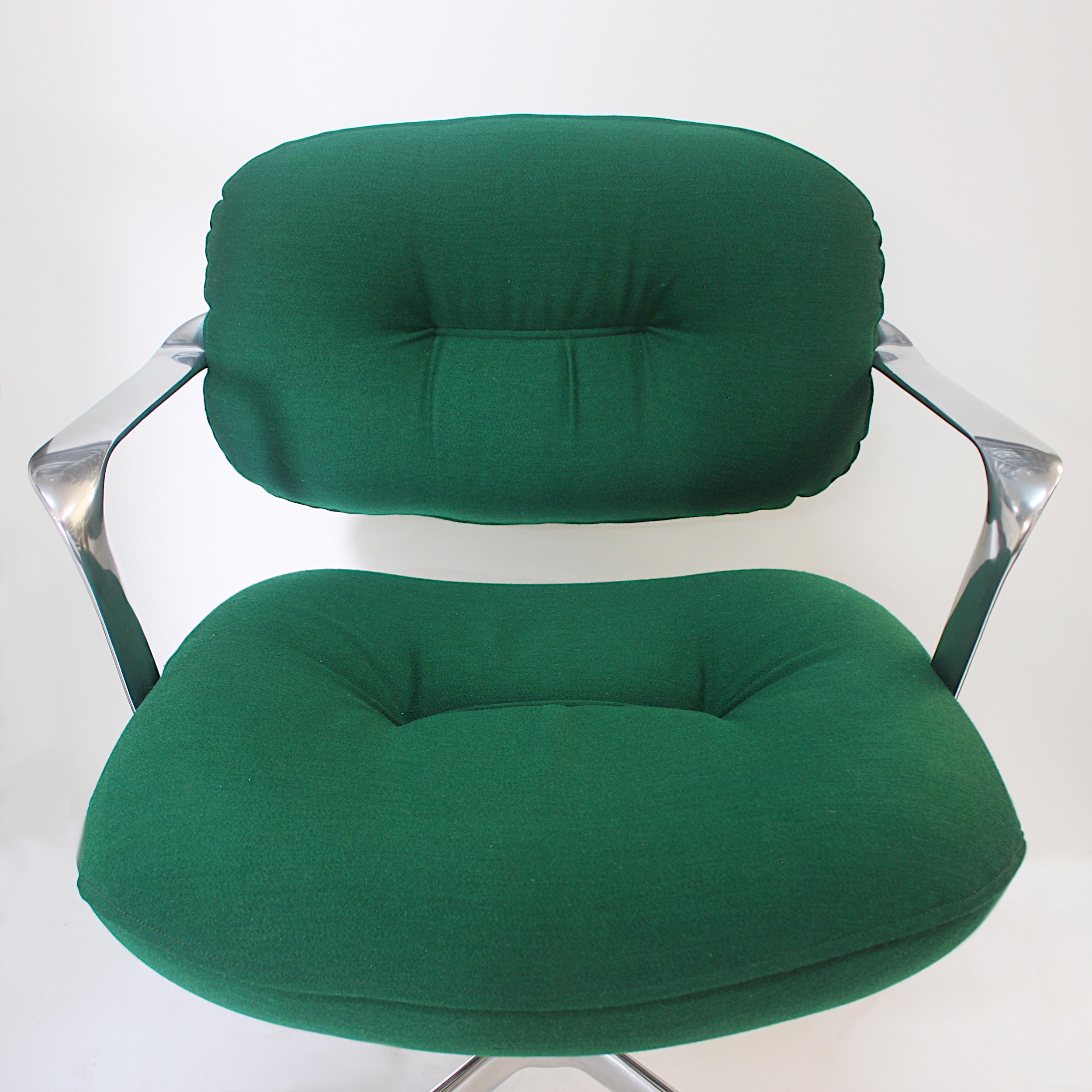 Cast Mid-Century Modern Swivel Desk Chair by Andrew Morrison & Bruce Hannah for Knoll