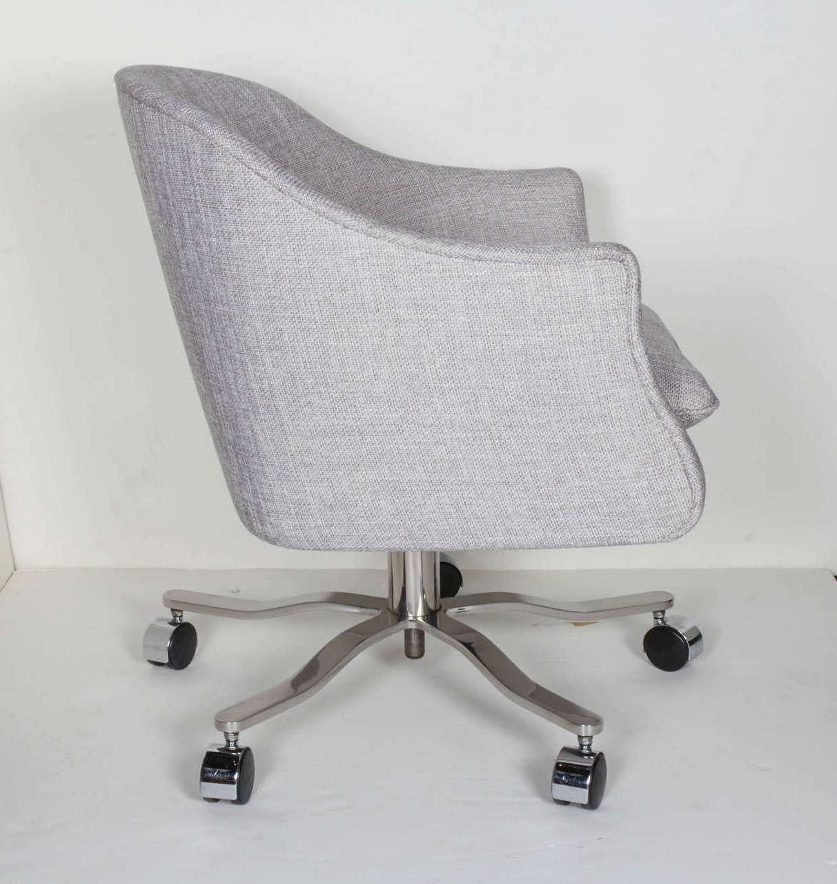 Mid-Century Modern Swivel Desk Chair Designed by Ward Bennett 1