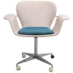 Mid-Century Modern Swivel Office Chair by Kjell Hjell & Bjarne Stave