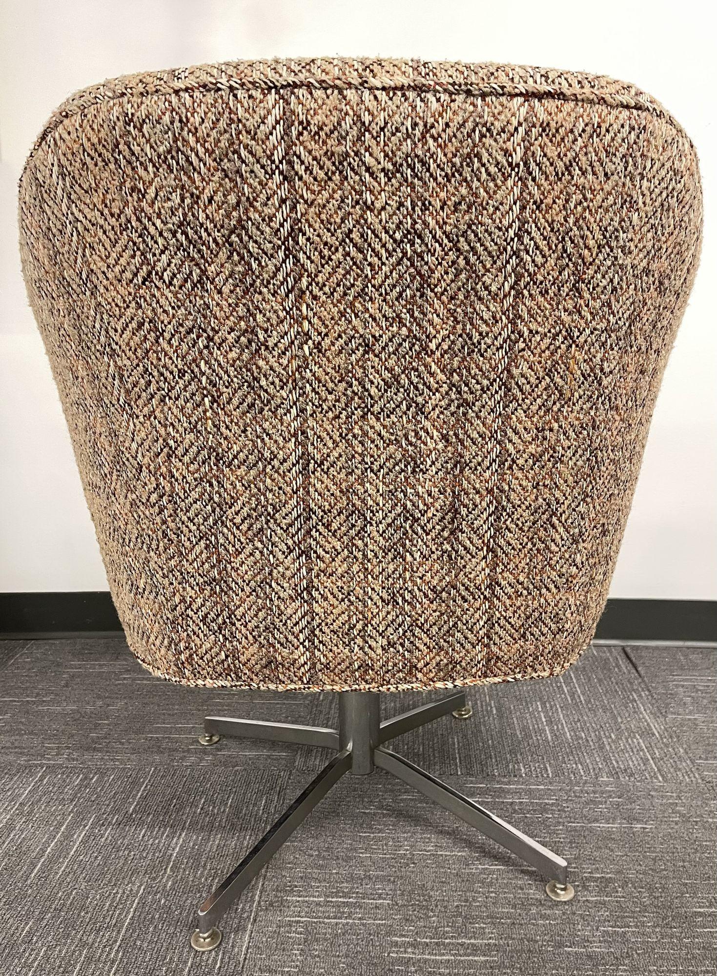 tweed swivel chair