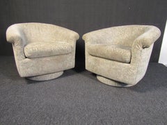 Mid-Century Modern Swiveling Armchairs