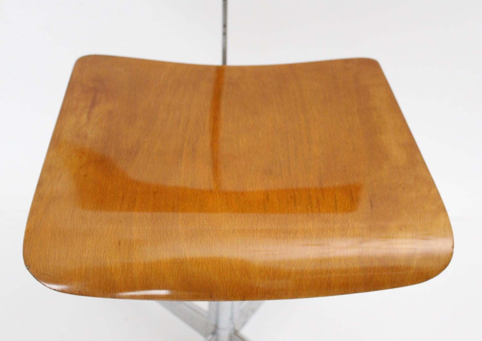 Mid-Century Modern Swiveling Desk Chair by Jorgen Rasmussen 1950s Denmark 1