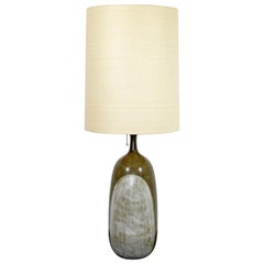 Mid-Century Modern Sy Allan Designs Ceramic Studio Table Lamp 1960s Earth Tone