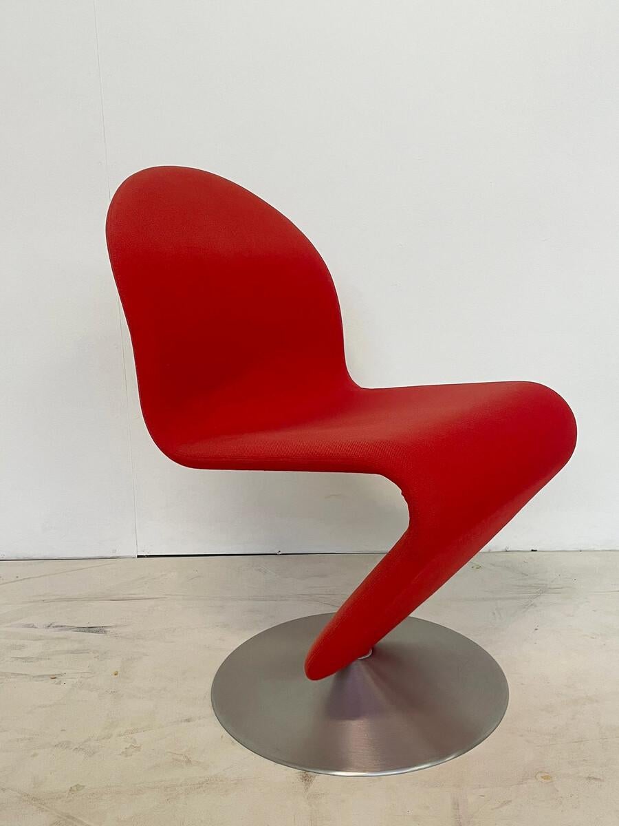 Italian Mid-Century Modern 'System 123' Chair by Verner Panton, Denmark, 1973 For Sale
