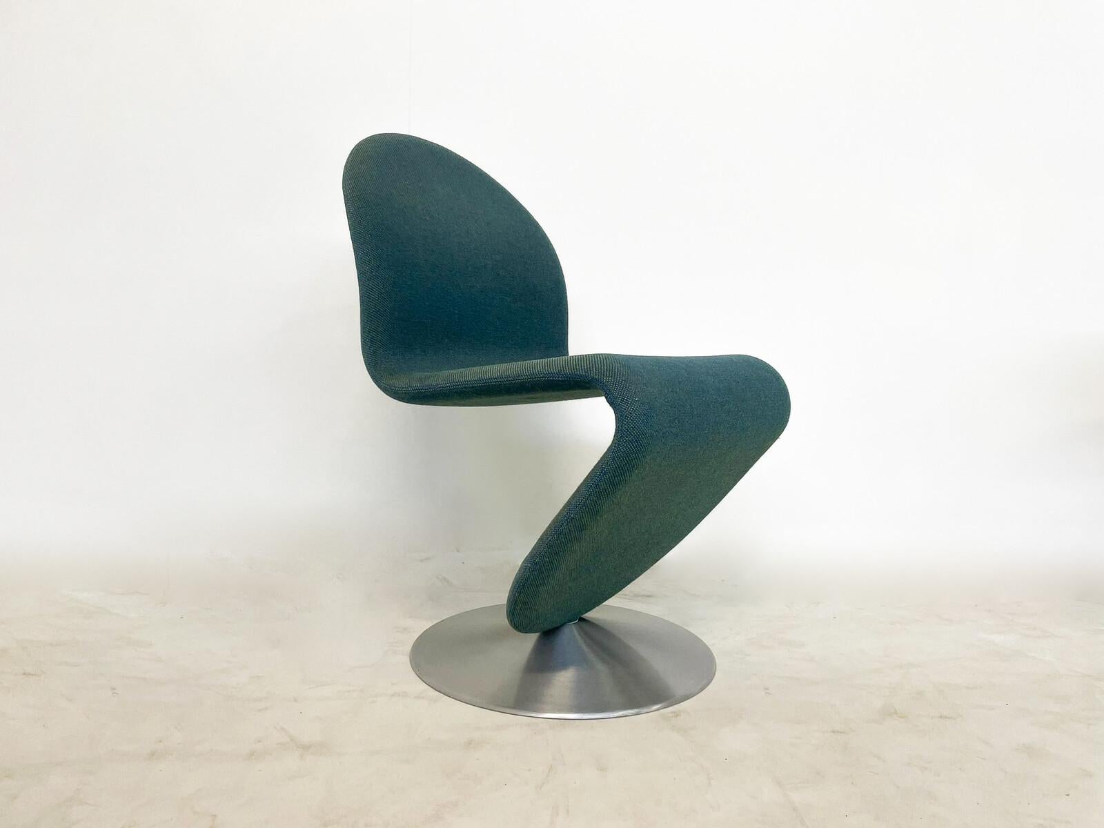 Moderner Mid-Century-Stuhl „system 123“ von Verner Panton, Dänemark, 1973 (Ende des 20. Jahrhunderts) im Angebot