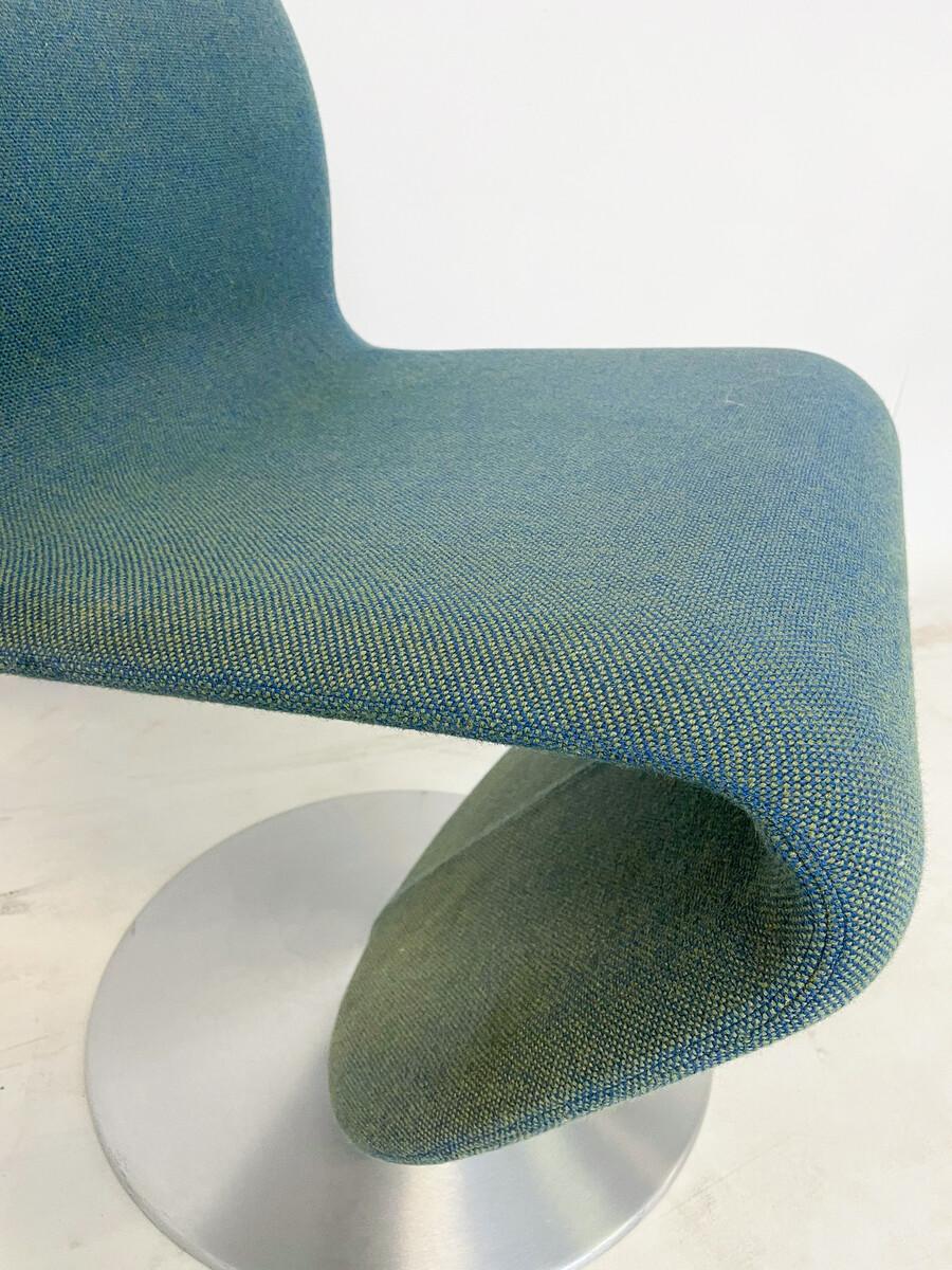 Fabric Mid-Century Modern 'System 123' Chair by Verner Panton, Denmark, 1973 For Sale