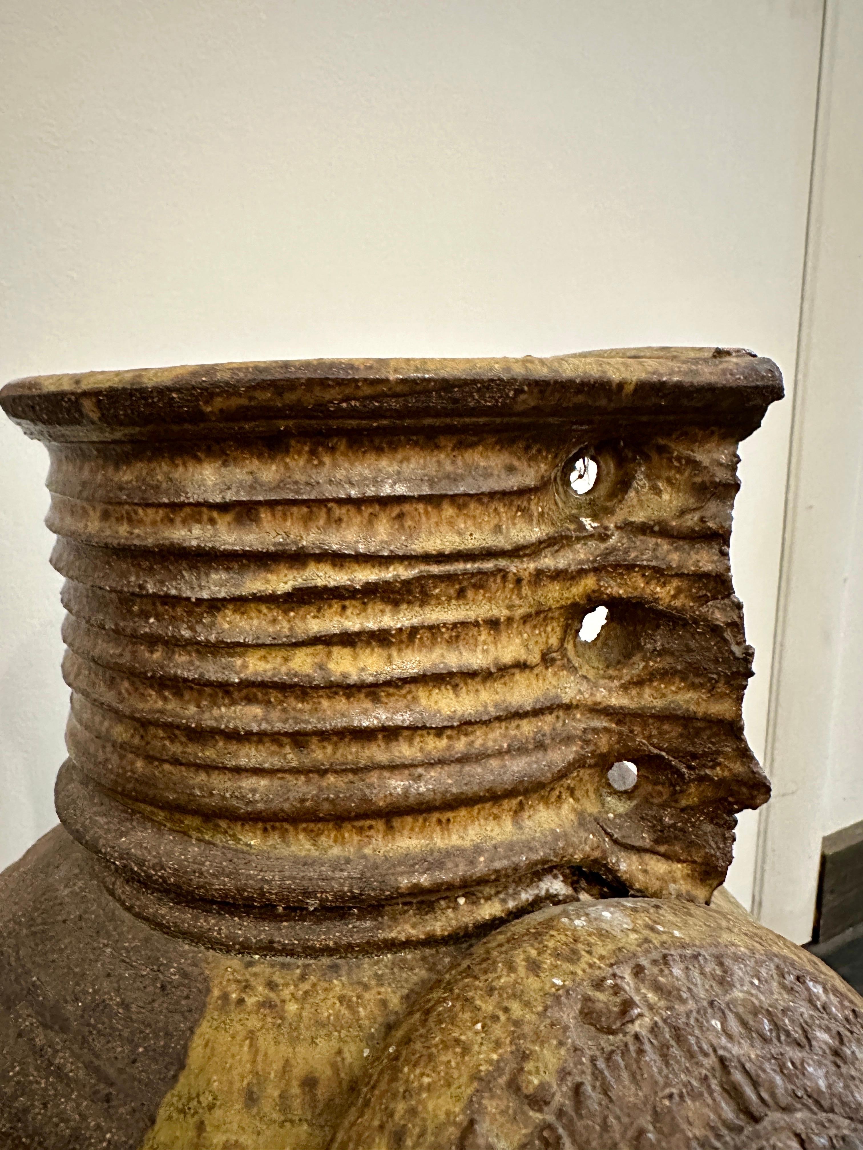 American Mid-Century Modern T. Kaigler Sculptural Large Vase For Sale