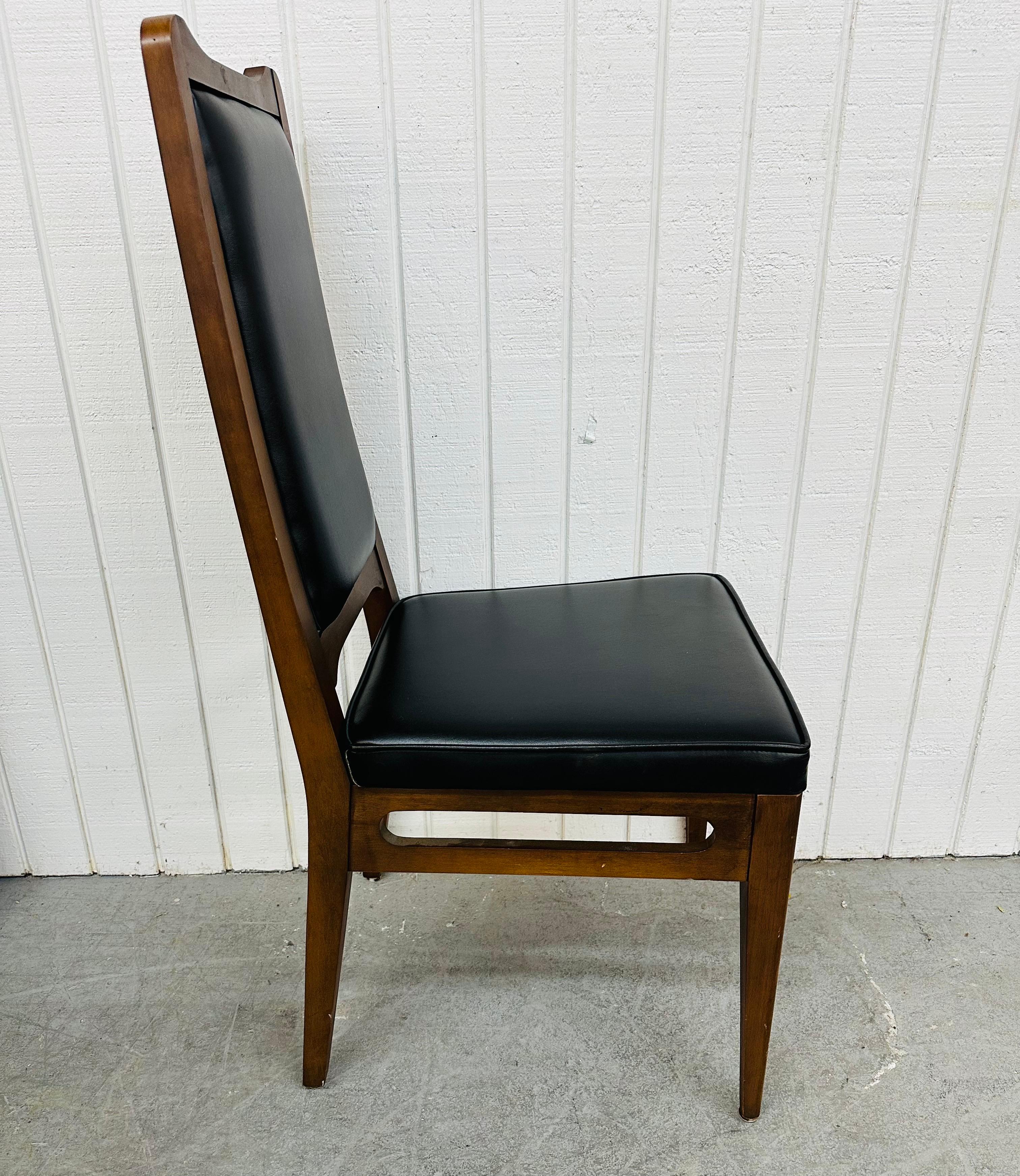 Mid-Century Modern Tabago Walnut Dining Chairs - Set of 6 1