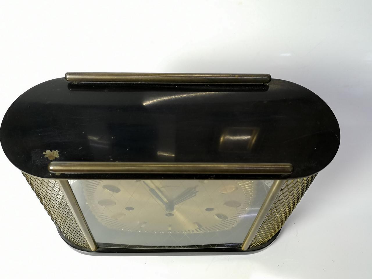 Mid-Century Modern Table Clock, by Atlanta, 1950s For Sale 7