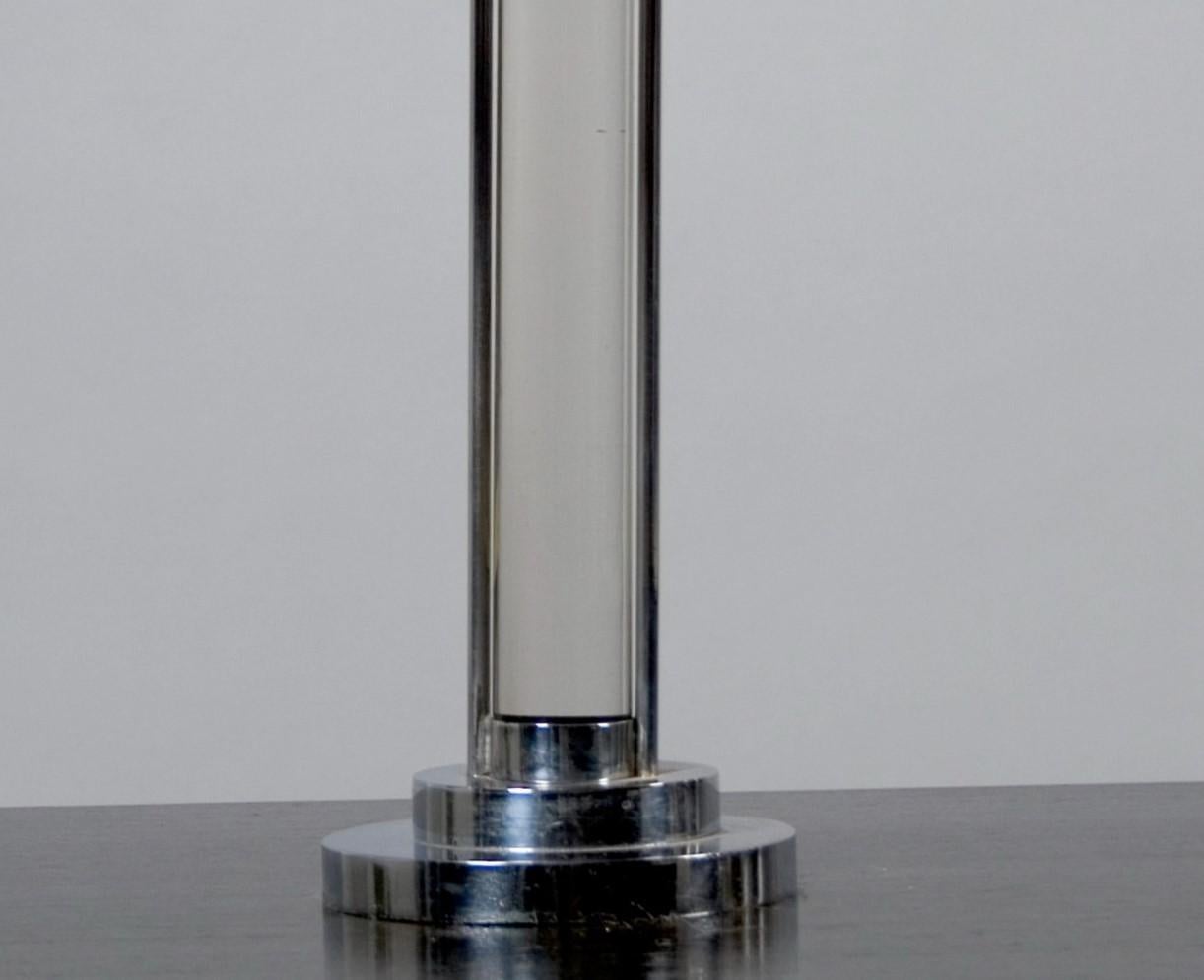 French Mid-Century Modern Table Lamp attributed to Jacques Adnet For Sale