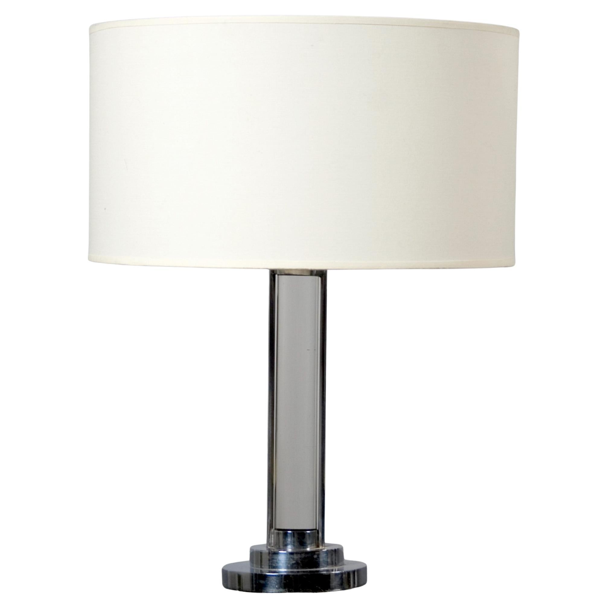 Mid-Century Modern Table Lamp attributed to Jacques Adnet For Sale