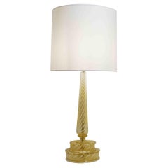 Mid-Century Modern Table Lamp Barovier and Toso in Glass, Murano, 1950s