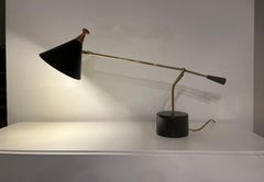 Mid Century Modern Tischlampe, Messing