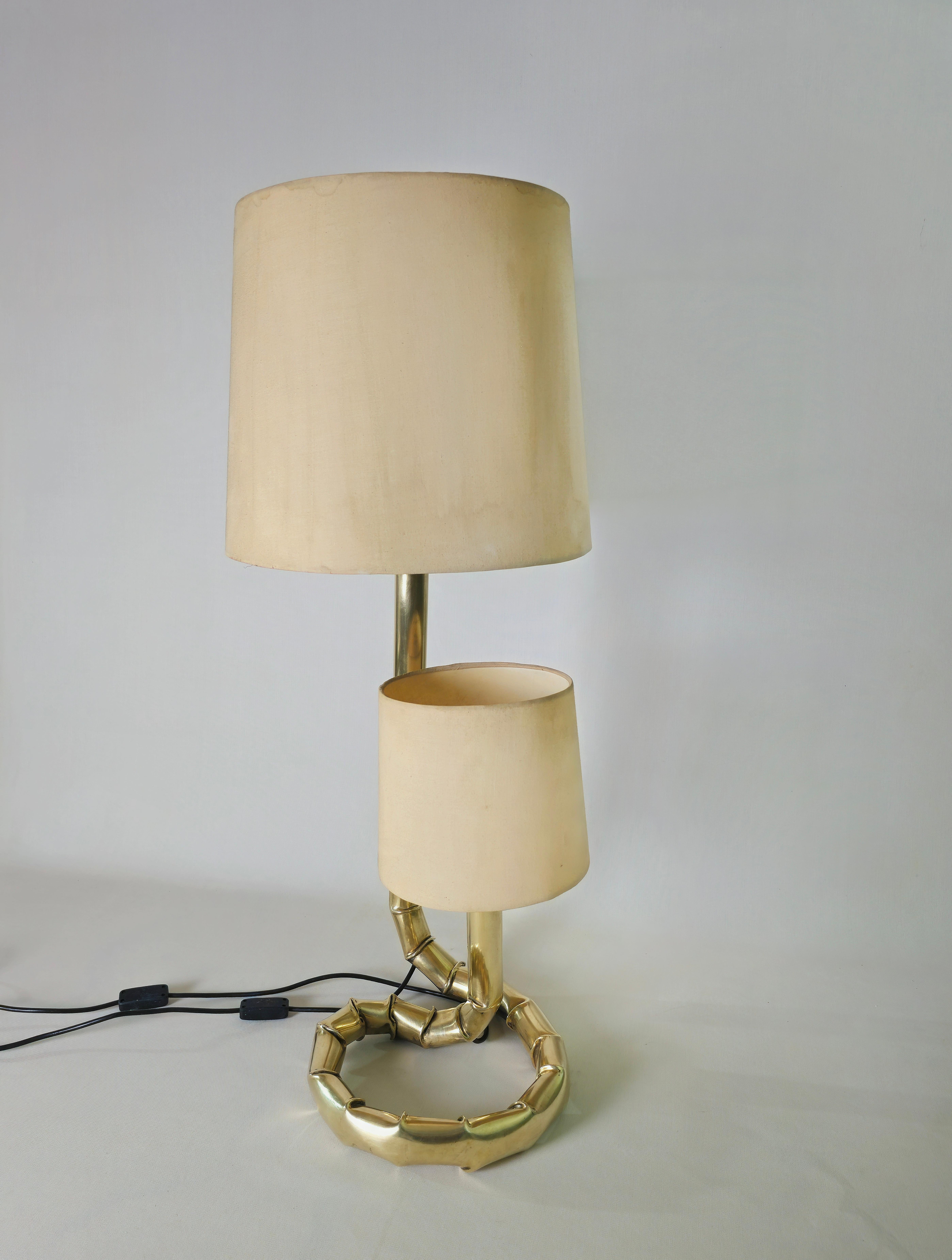 Mid-Century Modern Table Lamp Brass  Lighting Italian Design, 1960s For Sale 8