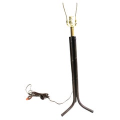 Mid-Century/Modern-Tischlampe aus Bronze, Bambus-Design