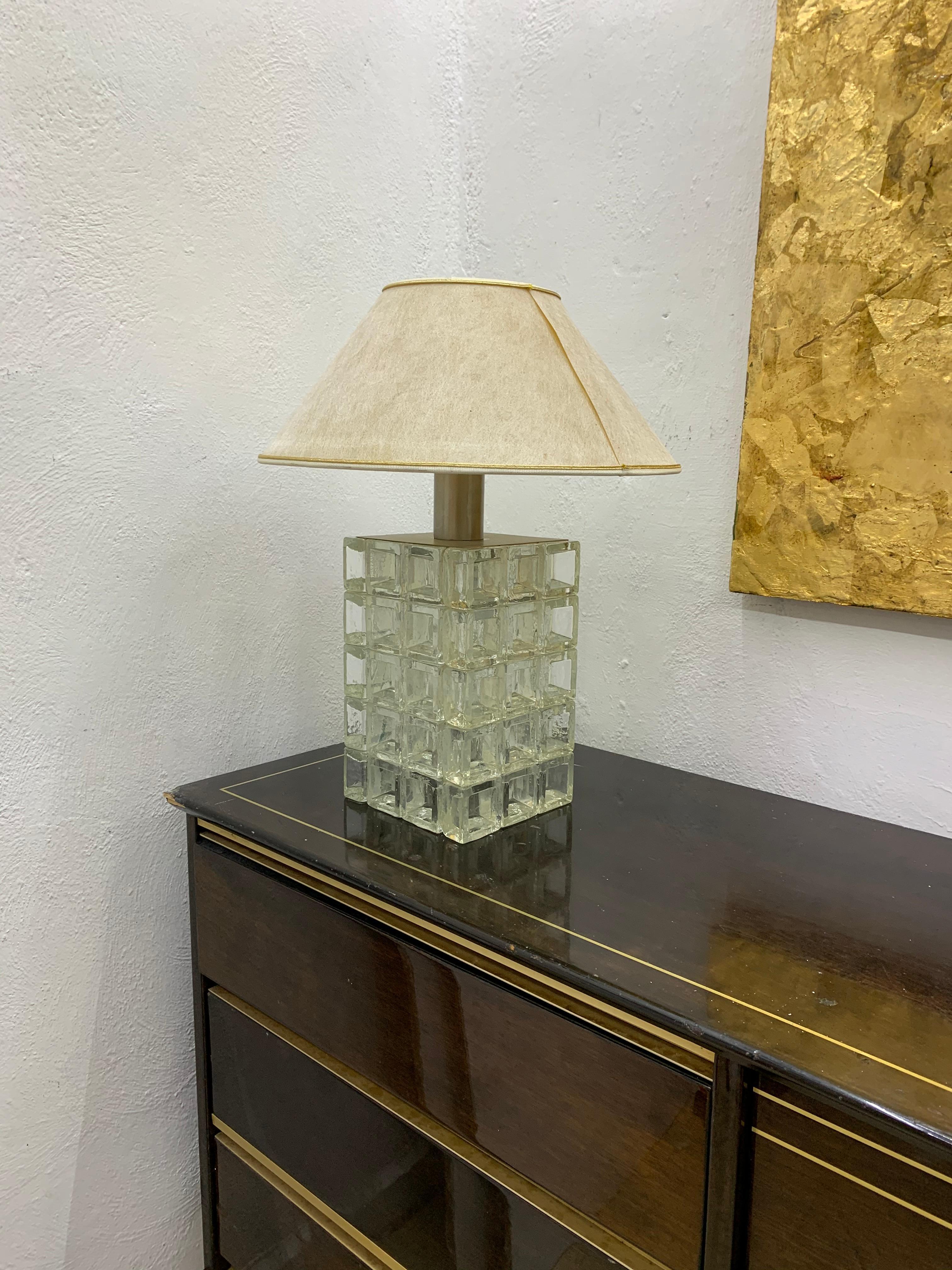 Hand-Crafted Mid-Century Modern Table Lamp by Albano Poli, Poliarte, Murano, Italy circa 1960 For Sale