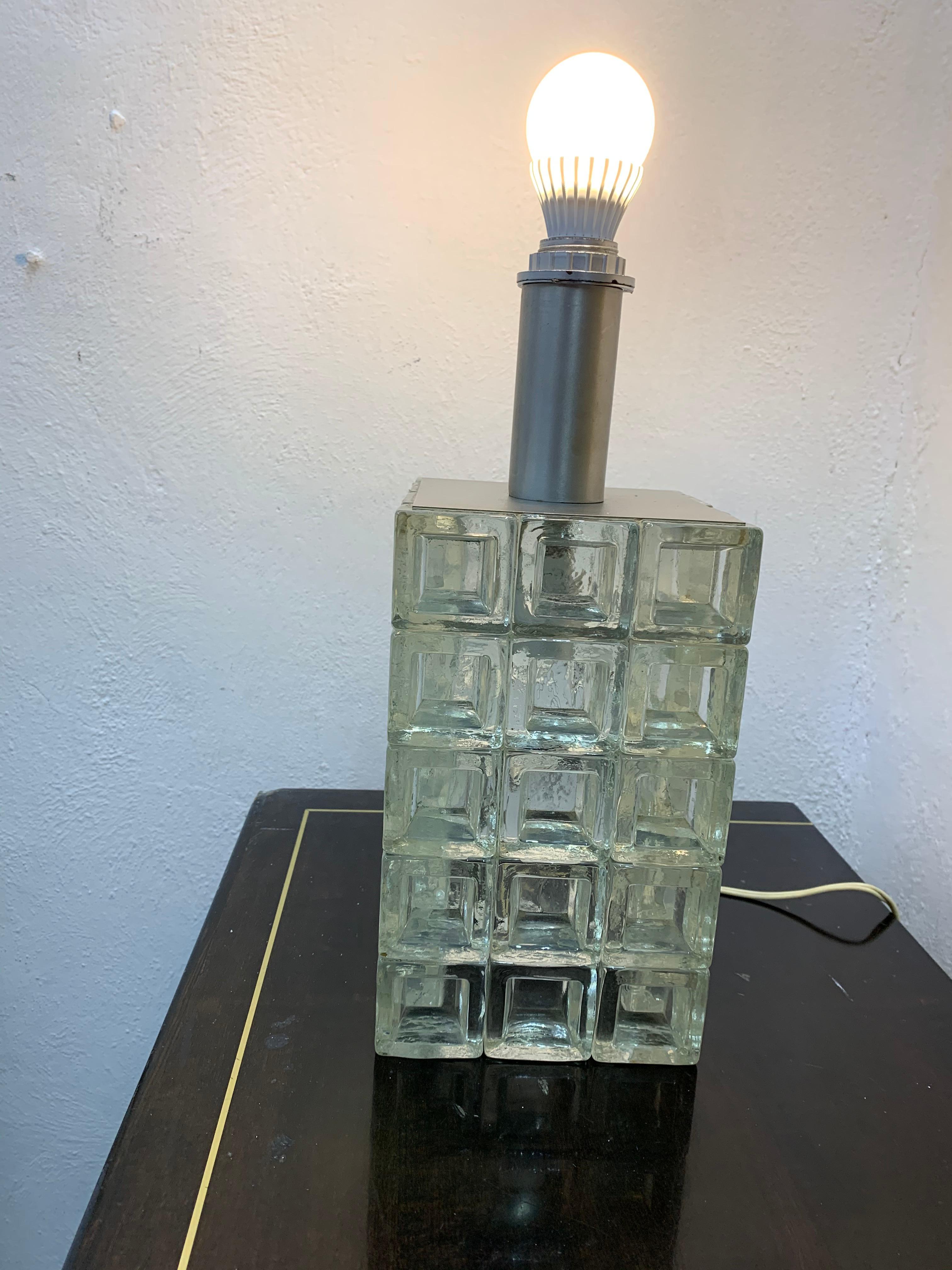 Mid-20th Century Mid-Century Modern Table Lamp by Albano Poli, Poliarte, Murano, Italy circa 1960 For Sale