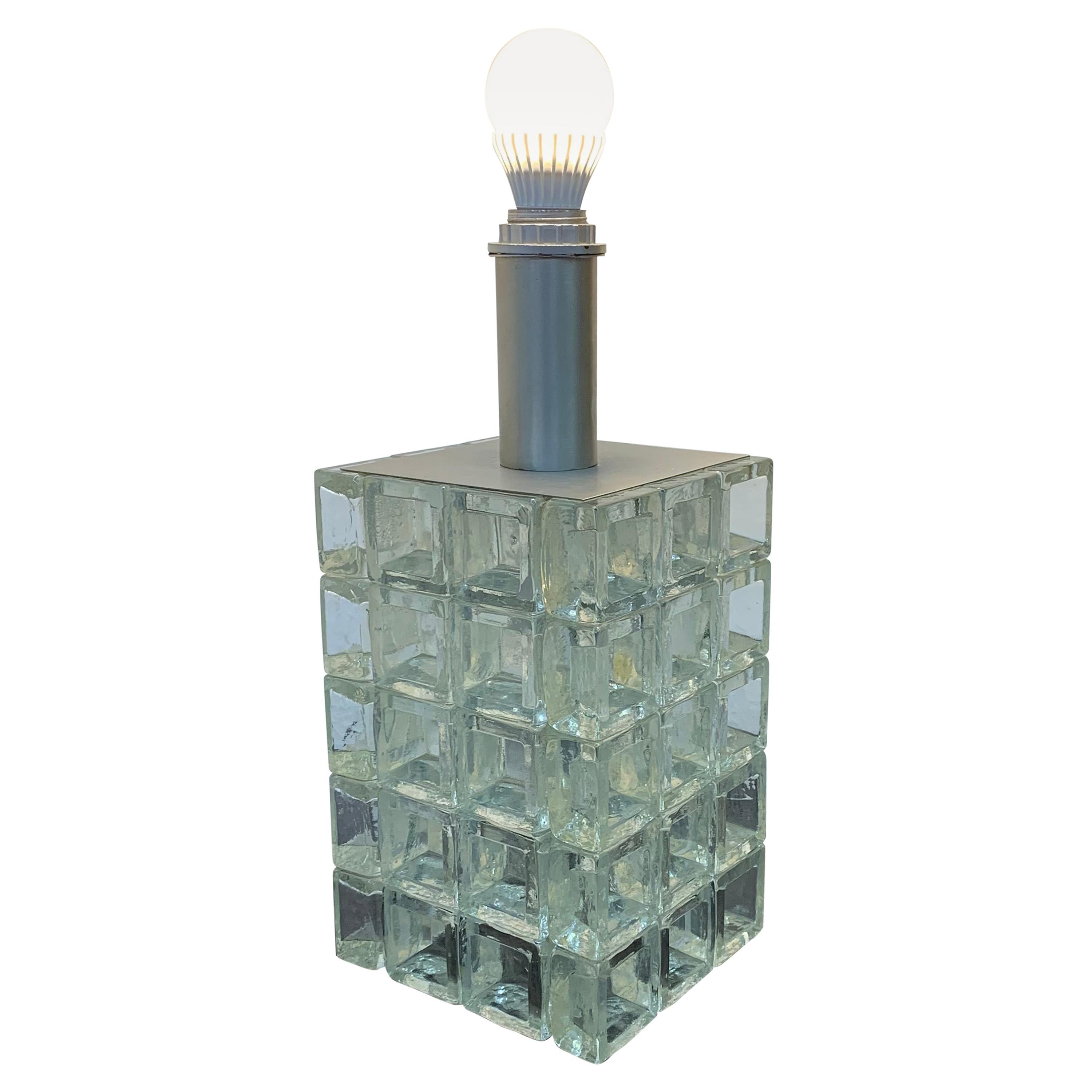 Lampe de table moderne du milieu du siècle par Albano Poli:: Poliarte:: Murano:: Italie circa 1960
