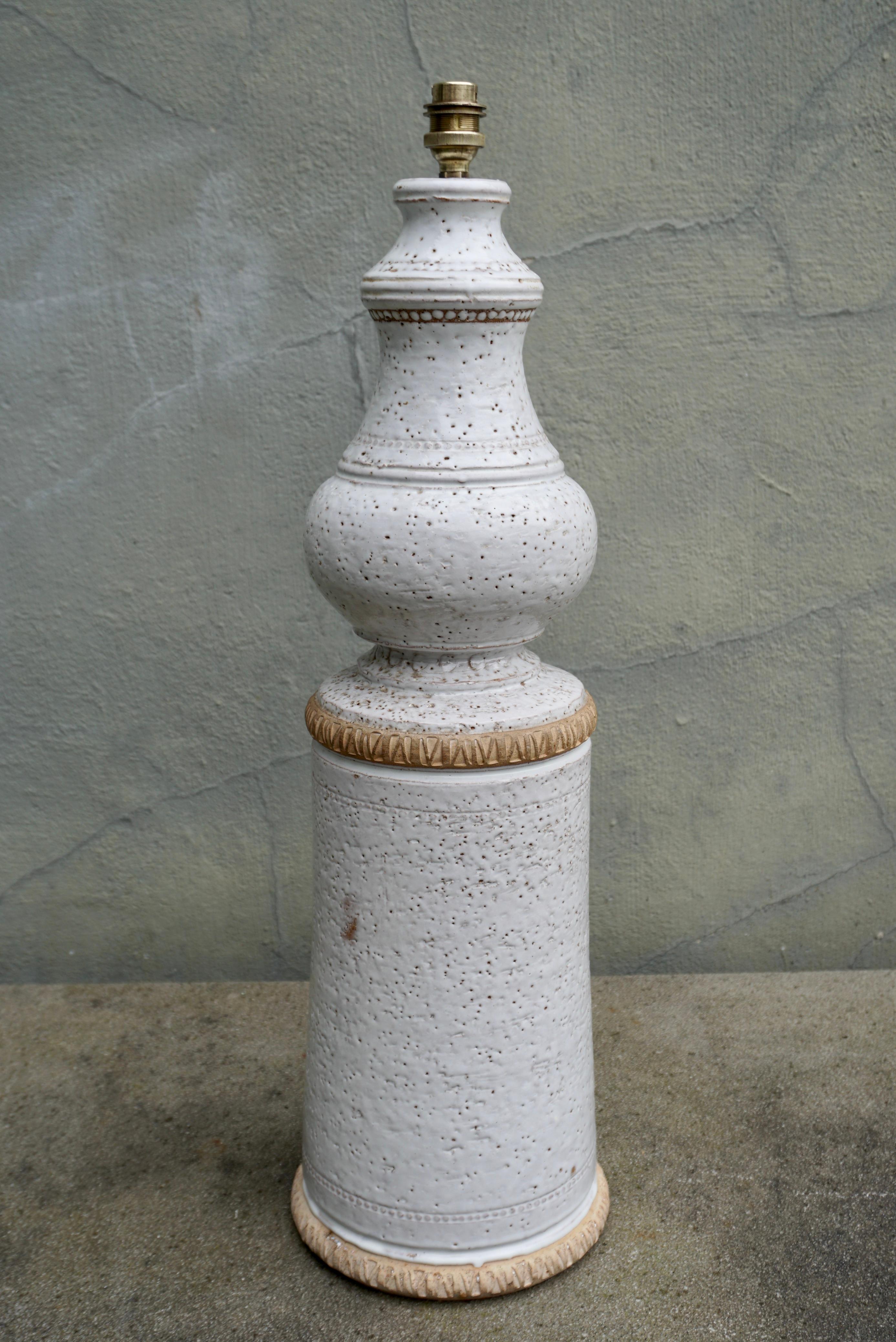 Italian Mid Century Modern Table Lamp by Aldo Londi for Bitossi, Italy For Sale