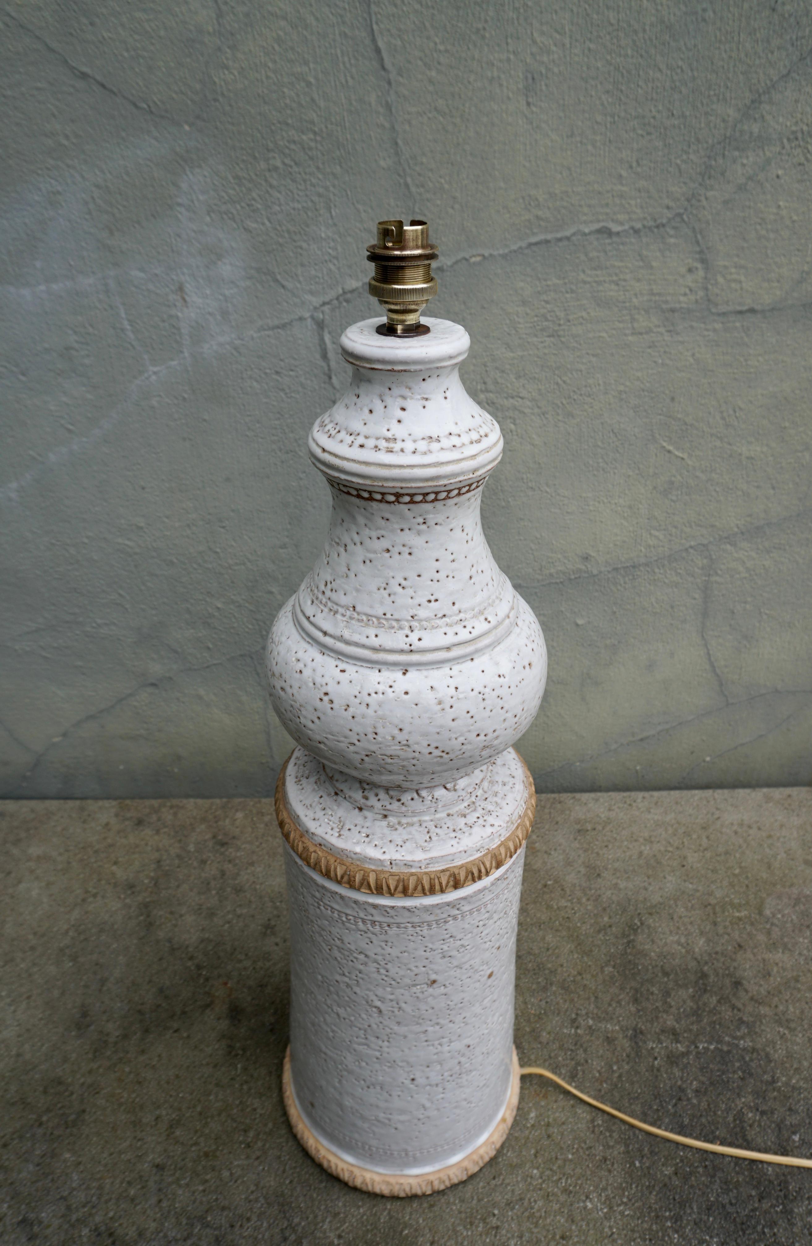 Mid Century Modern Table Lamp by Aldo Londi for Bitossi, Italy In Good Condition For Sale In Antwerp, BE