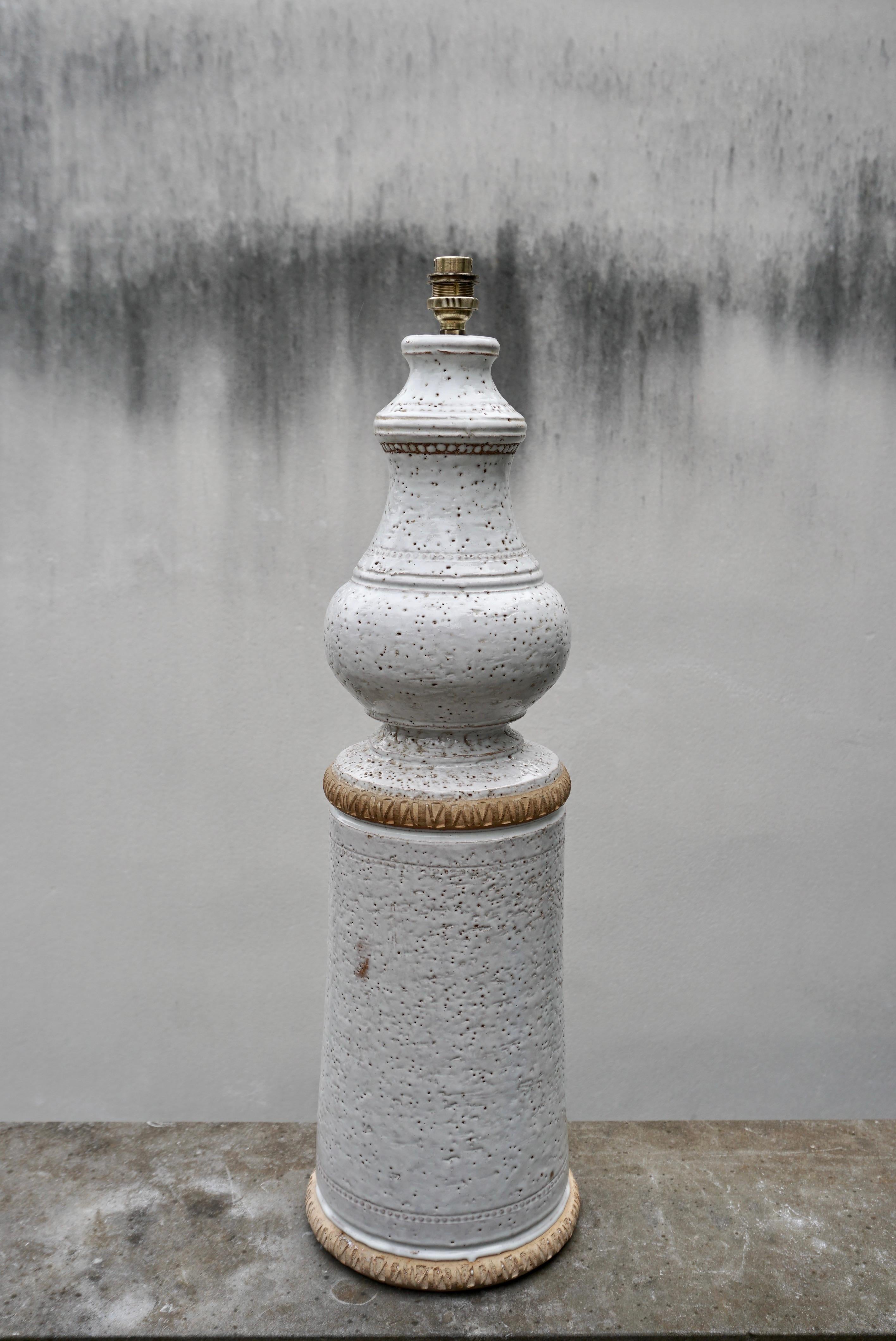 20th Century Mid Century Modern Table Lamp by Aldo Londi for Bitossi, Italy For Sale