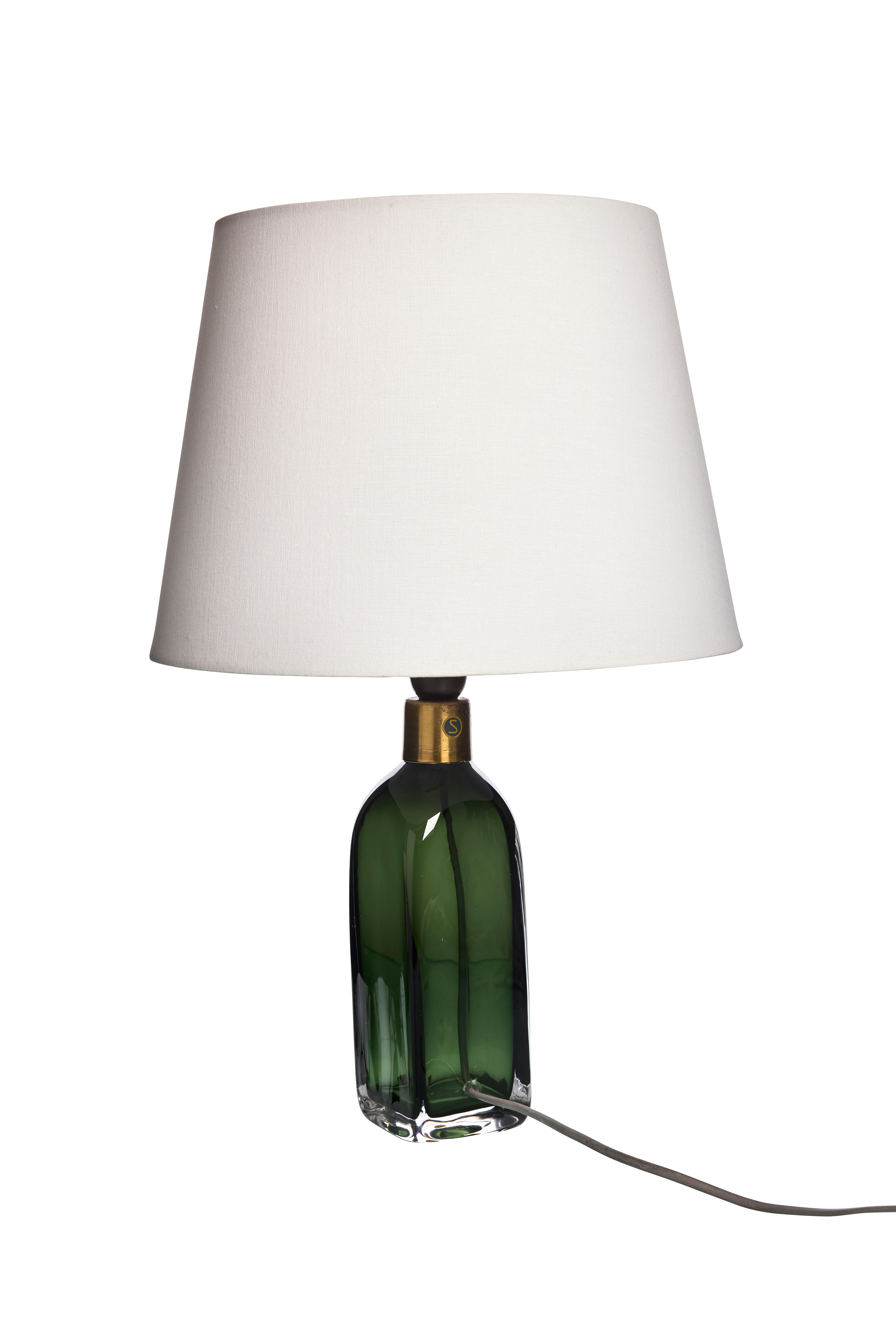 Mid-Century Modern Lampe de table moderne du milieu du siècle dernier par Carl Fagerlund pour Orrefors, Suède en vente