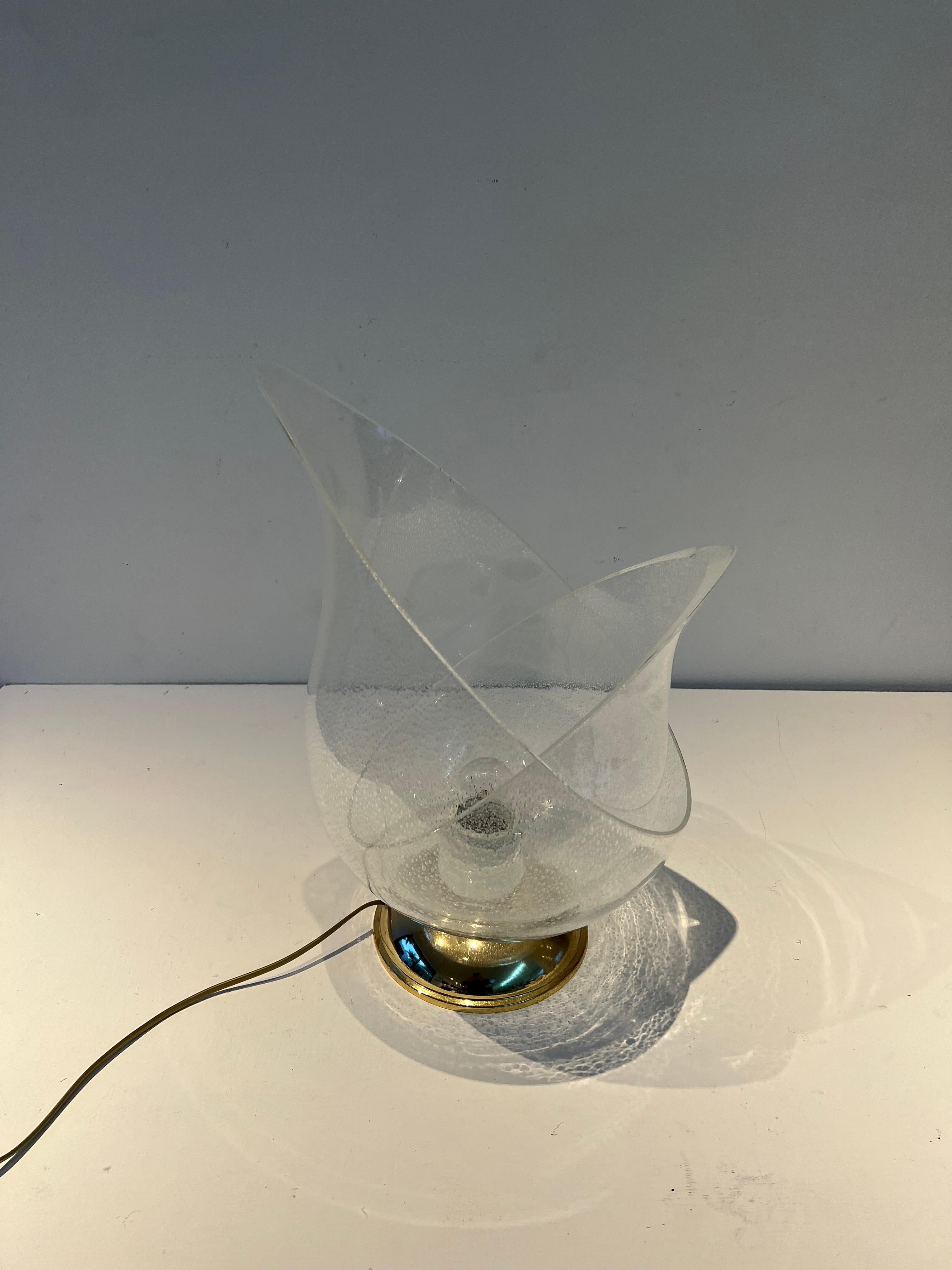 Mid-20th Century Mid-Century Modern Table Lamp by Carlo Nason for Mazzega in Murano Glass ca 1968 For Sale
