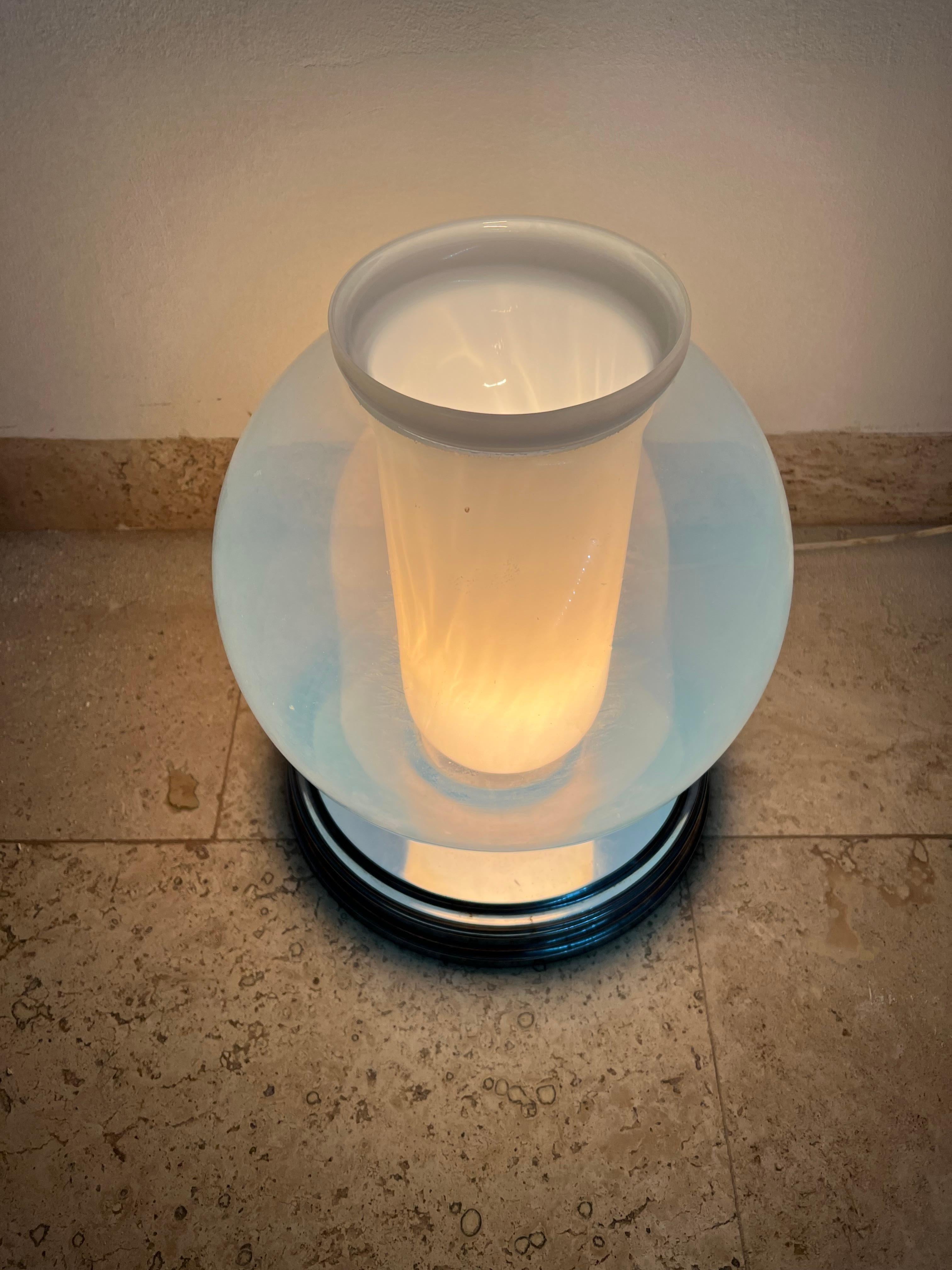 Lampe de bureau moderne du milieu du siècle dernier en verre de Murano par Carlo Nason pour Mazzega en vente 4