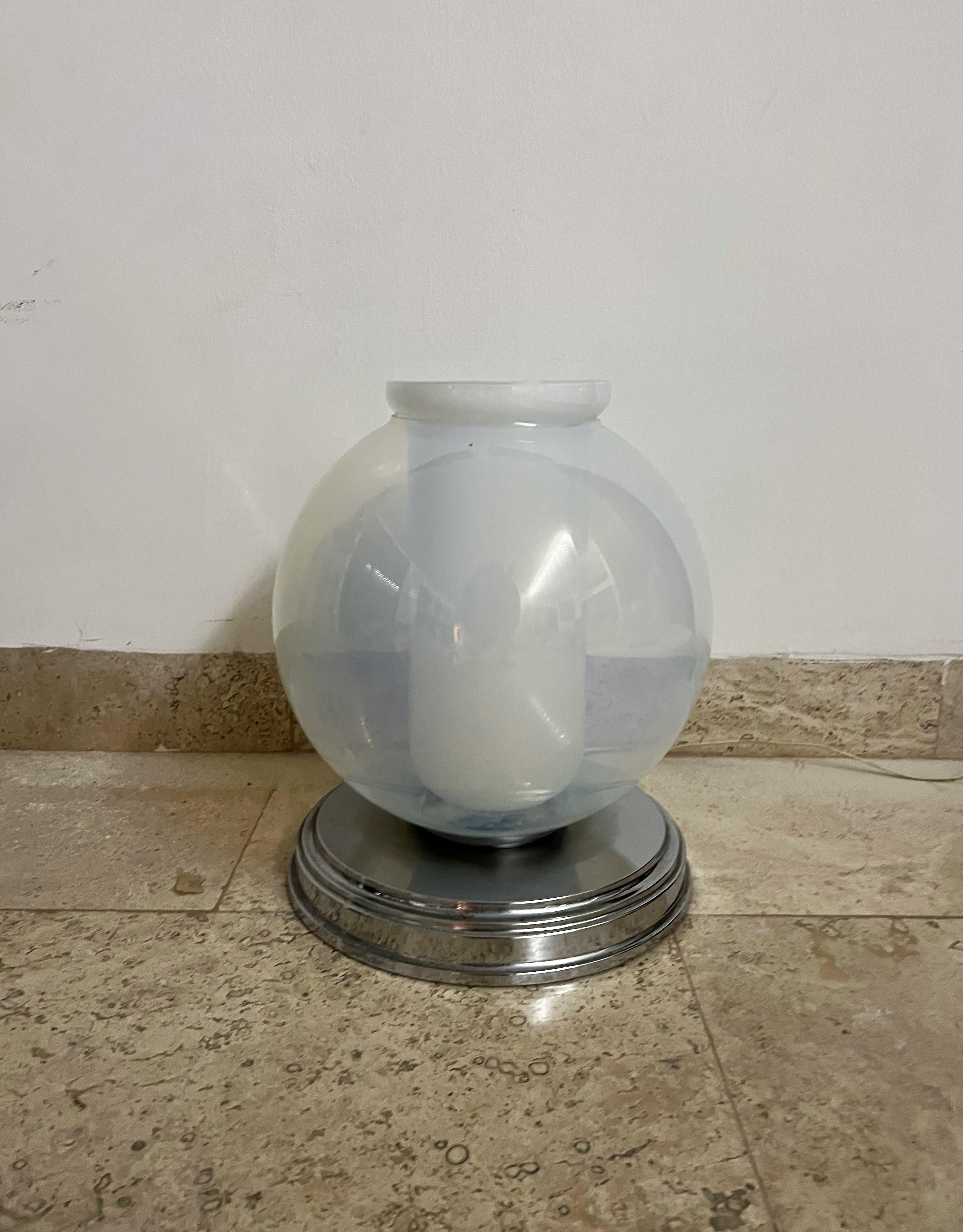 Italian Mid-Century Modern Table Lamp by Carlo Nason for Mazzega in Murano Glass For Sale