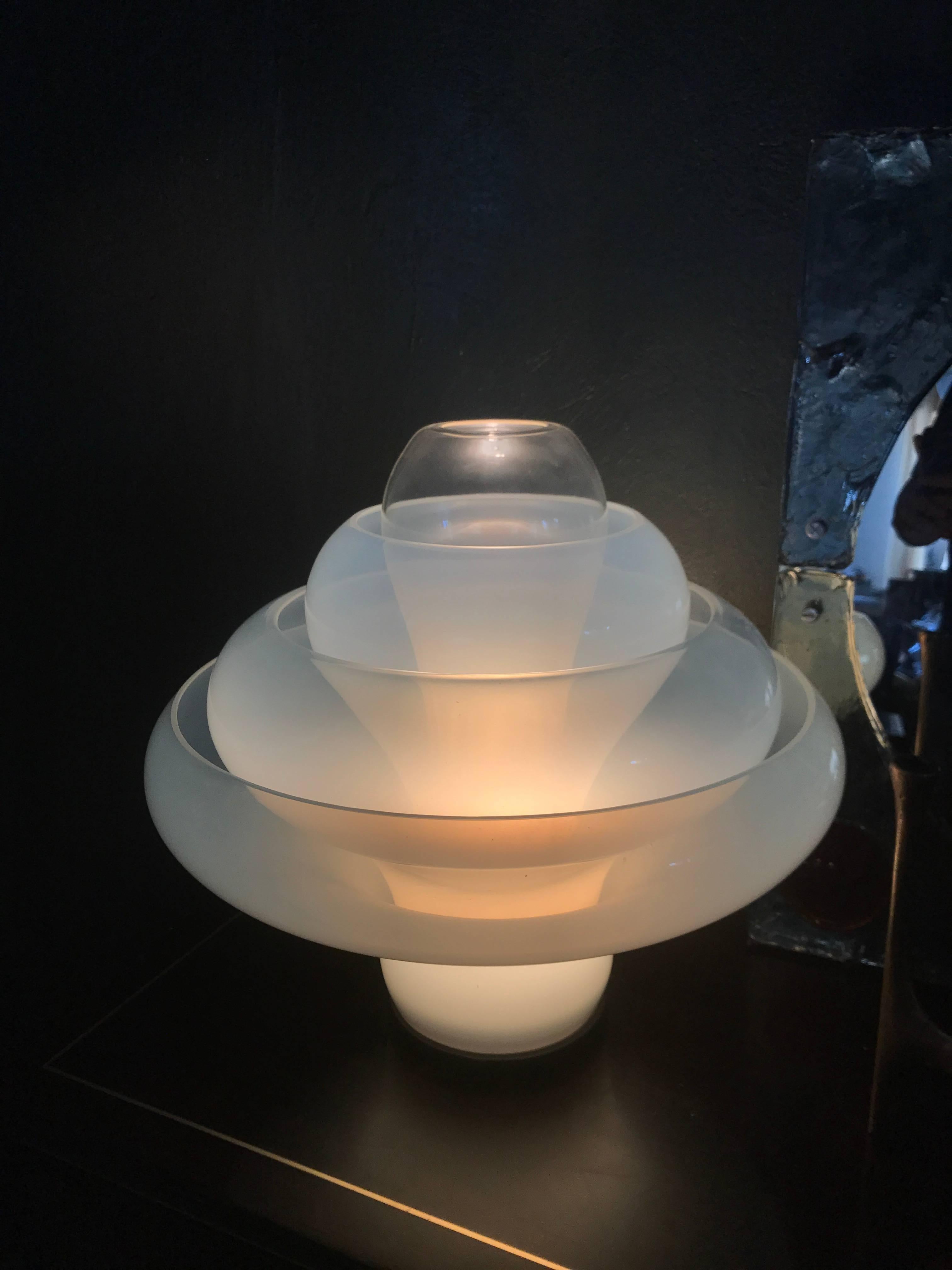 Mid-Century Modern Table Lamp by Carlo Nason for Mazzega, 'LT305' Murano, 1968 2
