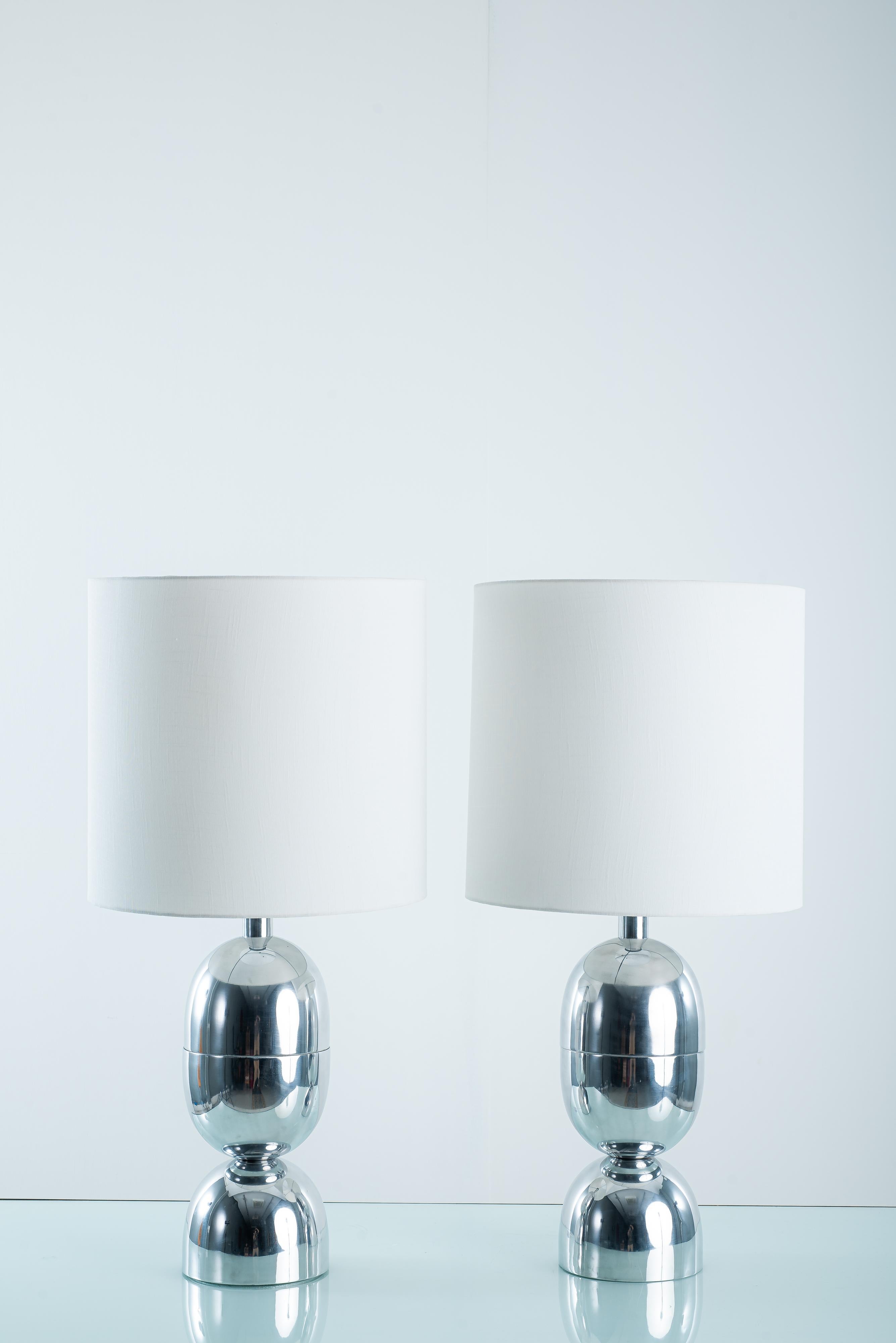 Metalwork Mid-Century Modern Table lamp by Dominici, Brazil, 1960s For Sale