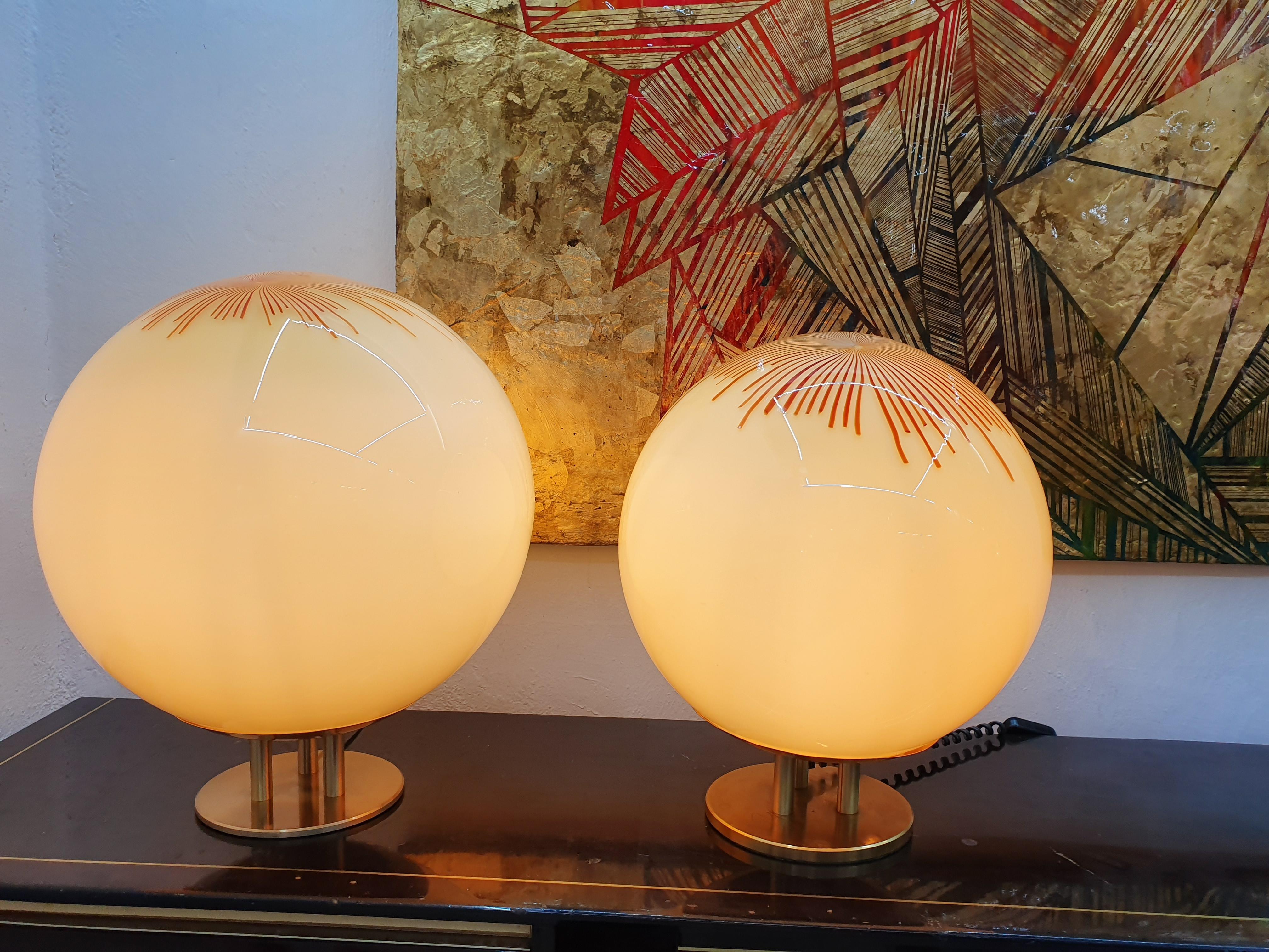 Italiano Lampada da tavolo moderna di metà secolo di La Murrina in vetro di Murano, circa 1970 in vendita