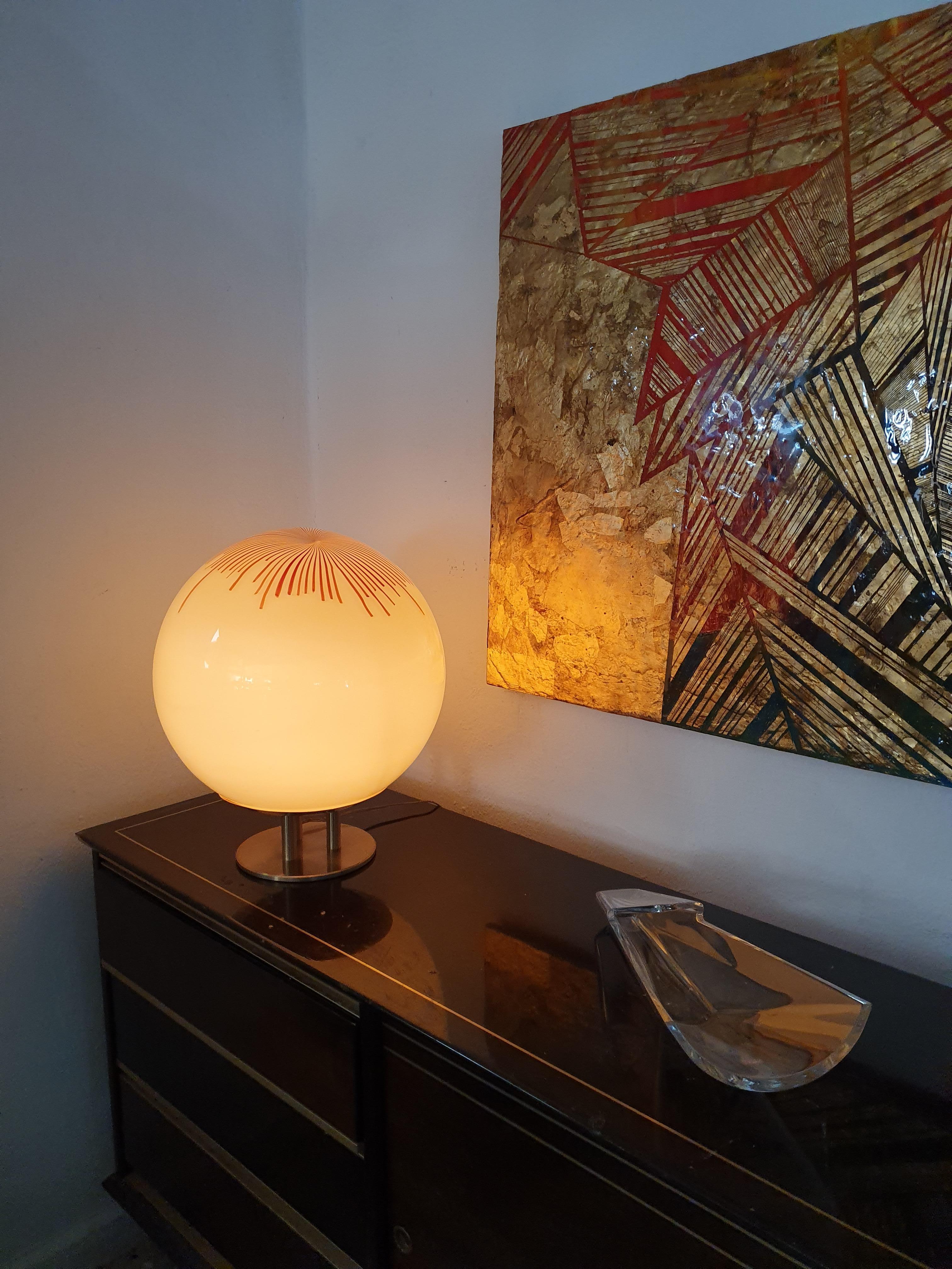 Lampada da tavolo moderna di metà secolo di La Murrina in vetro di Murano, circa 1970 In condizioni buone in vendita a Merida, Yucatan