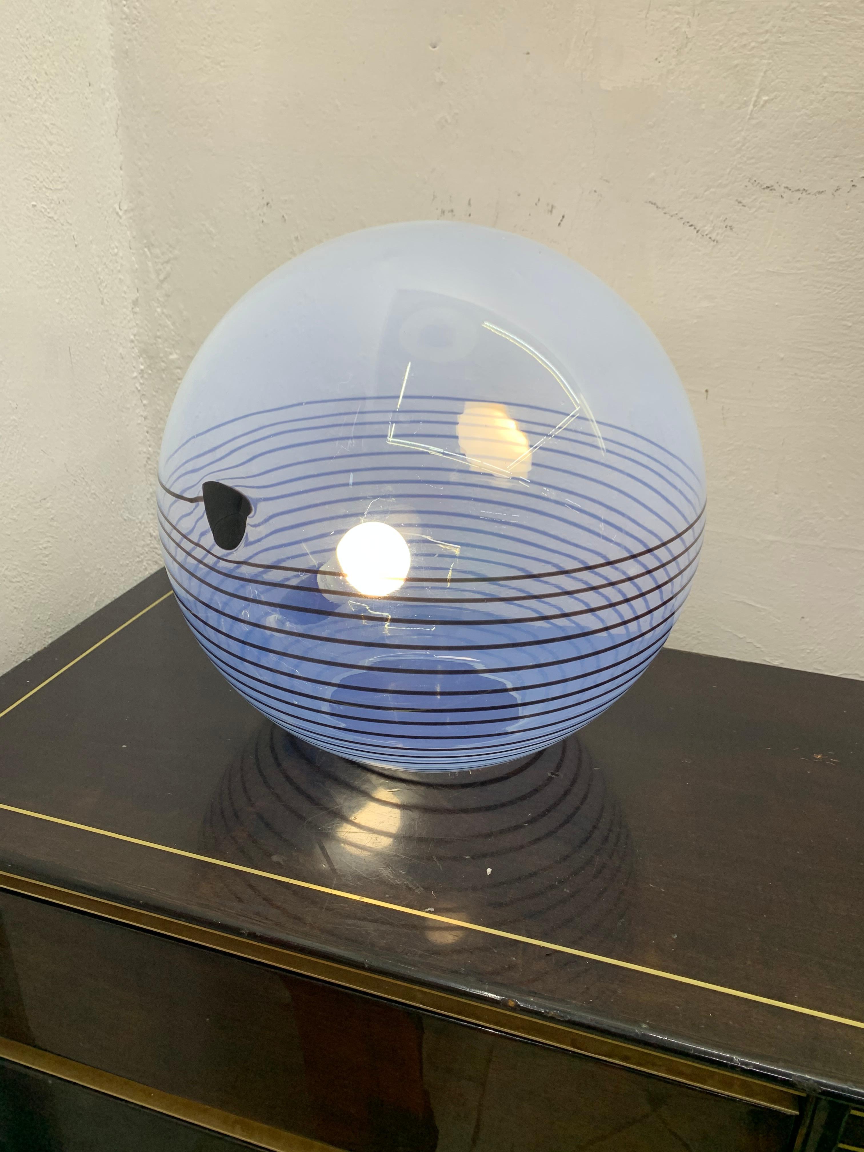 Mid-Century Modern Table Lamp by Mazzega in Murano Glass, circa 1960 3