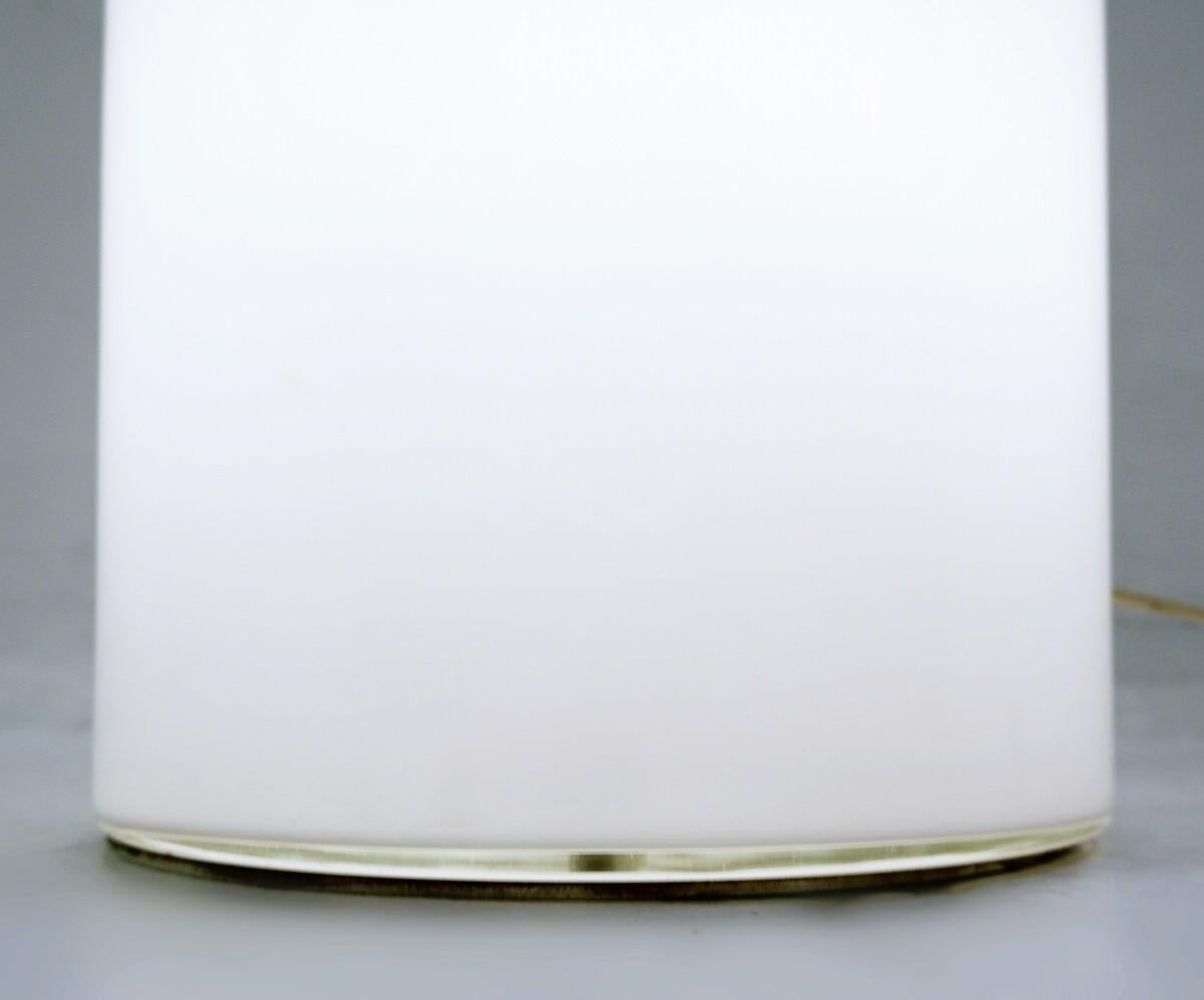 Mid-Century Modern Table Lamp, by Vistosi in Glass, Italy, 1970s 1