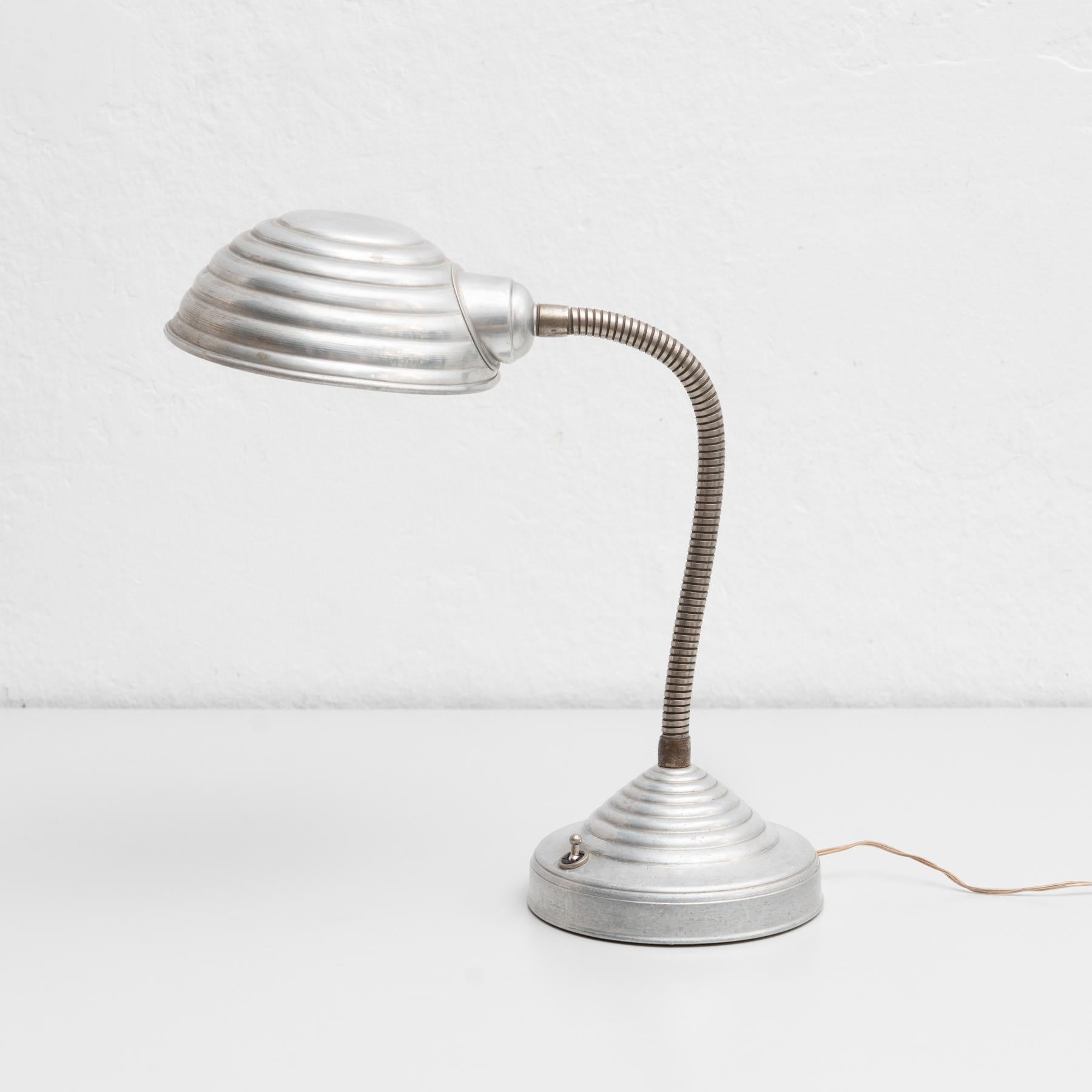 Metal Mid-Century Modern Table Lamp, circa 1960 For Sale