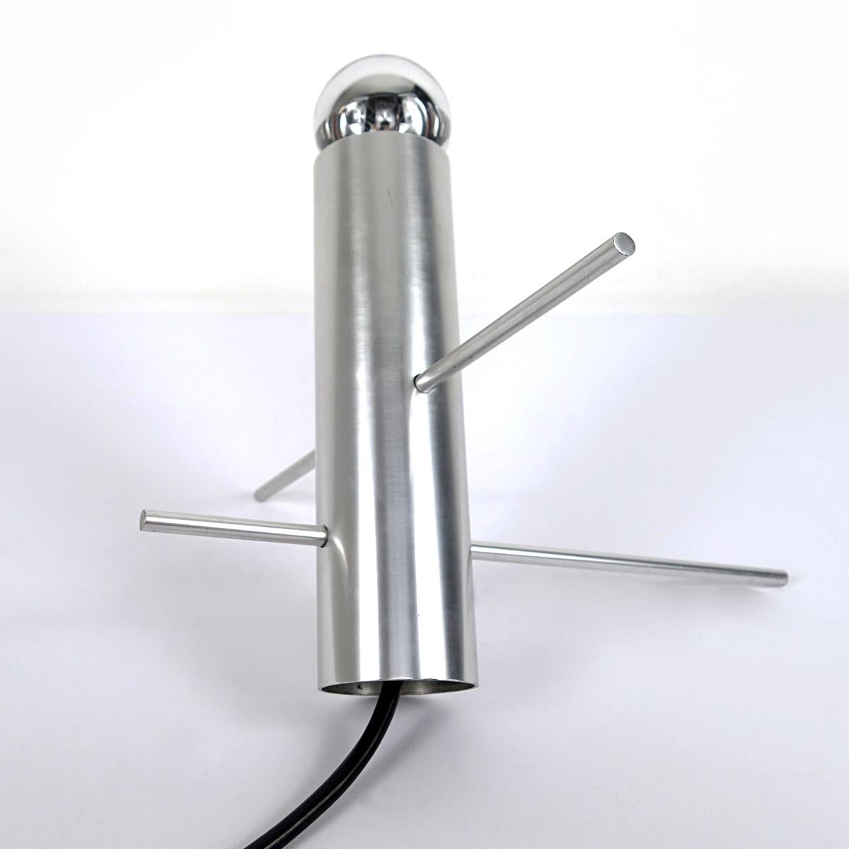 Aluminum Mid-Century Modern Table Lamp Cricket by Otto Wach for RAAK Amsterdam For Sale