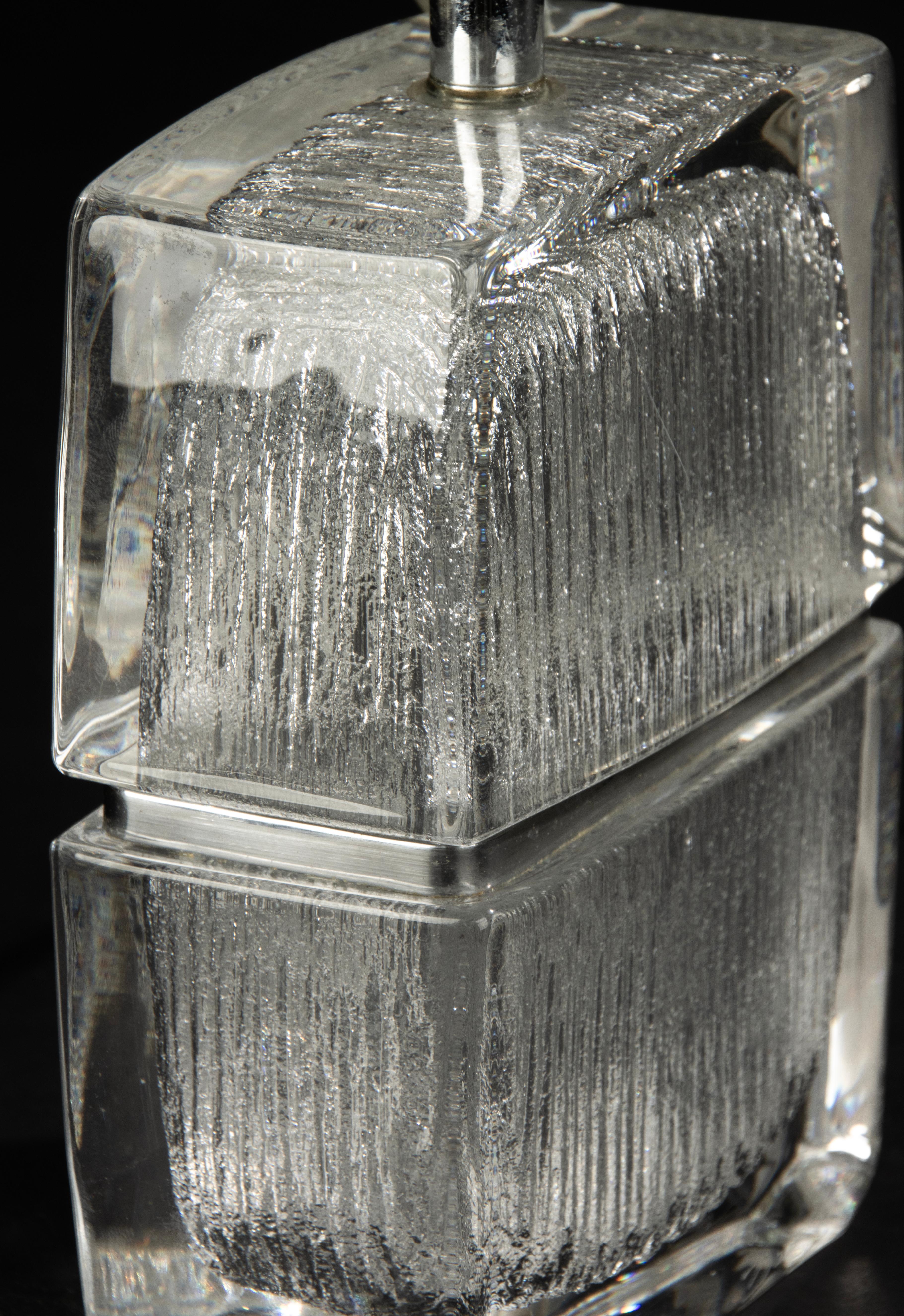 Mid Century Modern Table Lamp - Daum - Crystal For Sale 4