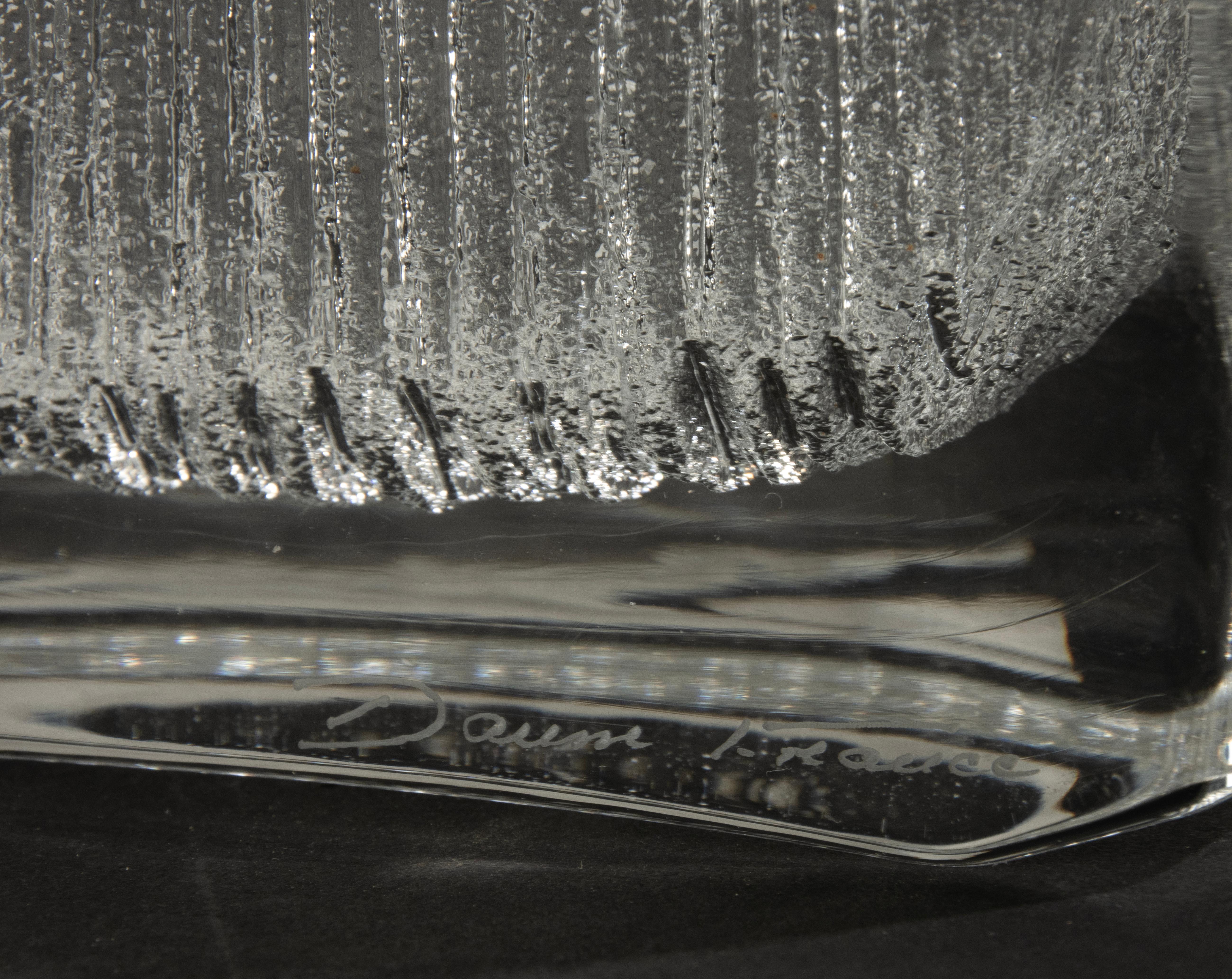 Mid Century Modern Table Lamp - Daum - Crystal In Good Condition For Sale In Casteren, Noord-Brabant