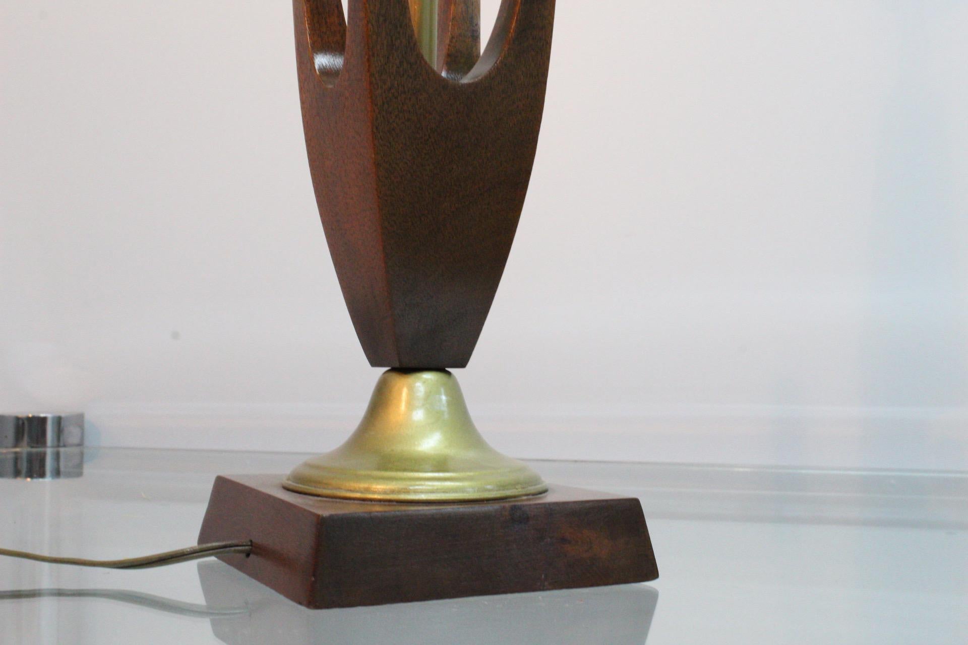 Brass Mid-Century Modern Table Lamp For Sale