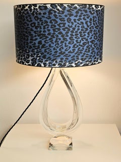 Lampada da tavolo moderna di metà secolo Glas Daum Francia