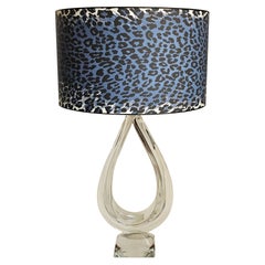 Lampada da tavolo moderna di metà secolo Glas Daum Francia