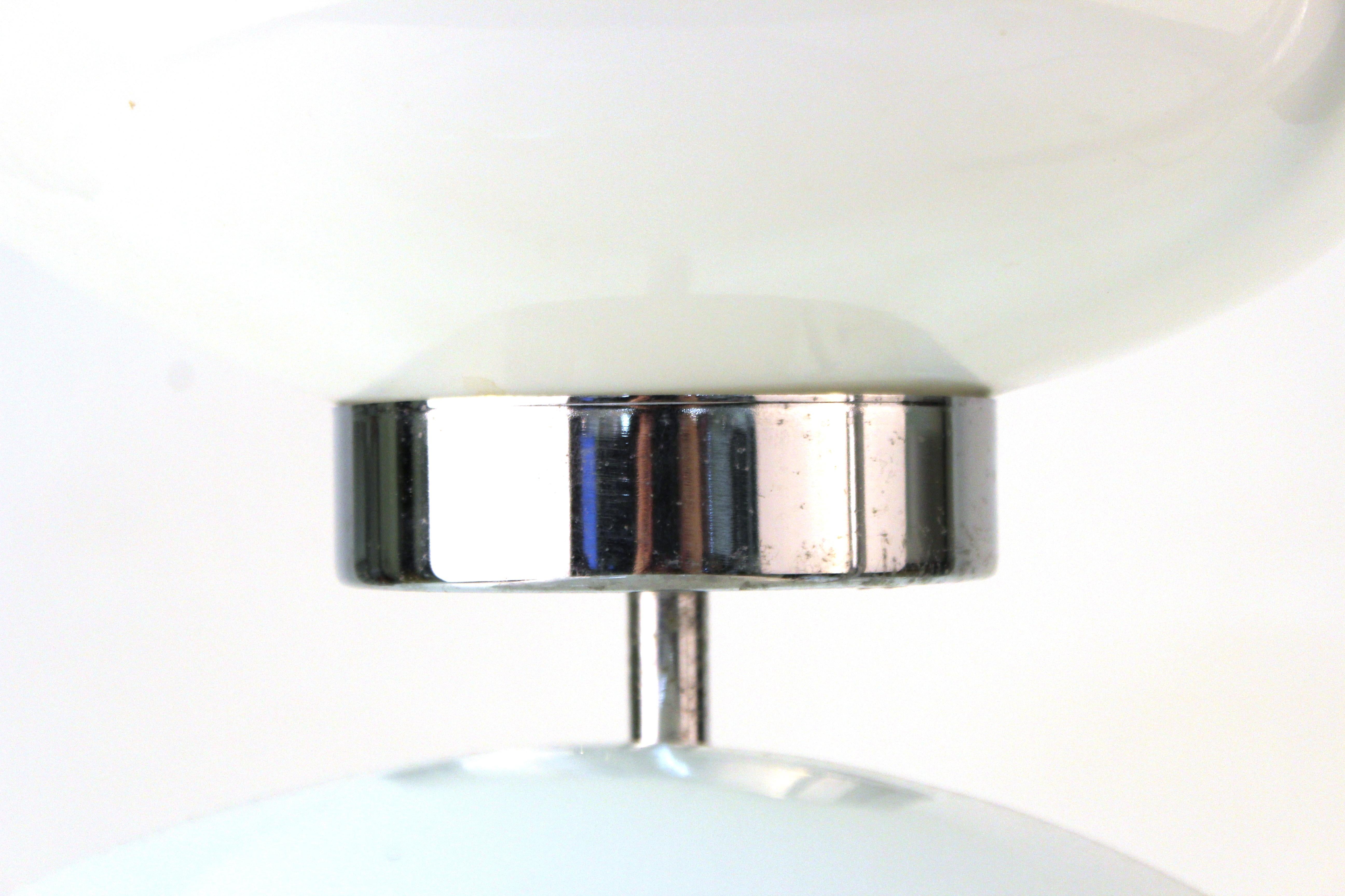 Mid-Century Modern Table Lamp in Chrome with Domed Lights 4
