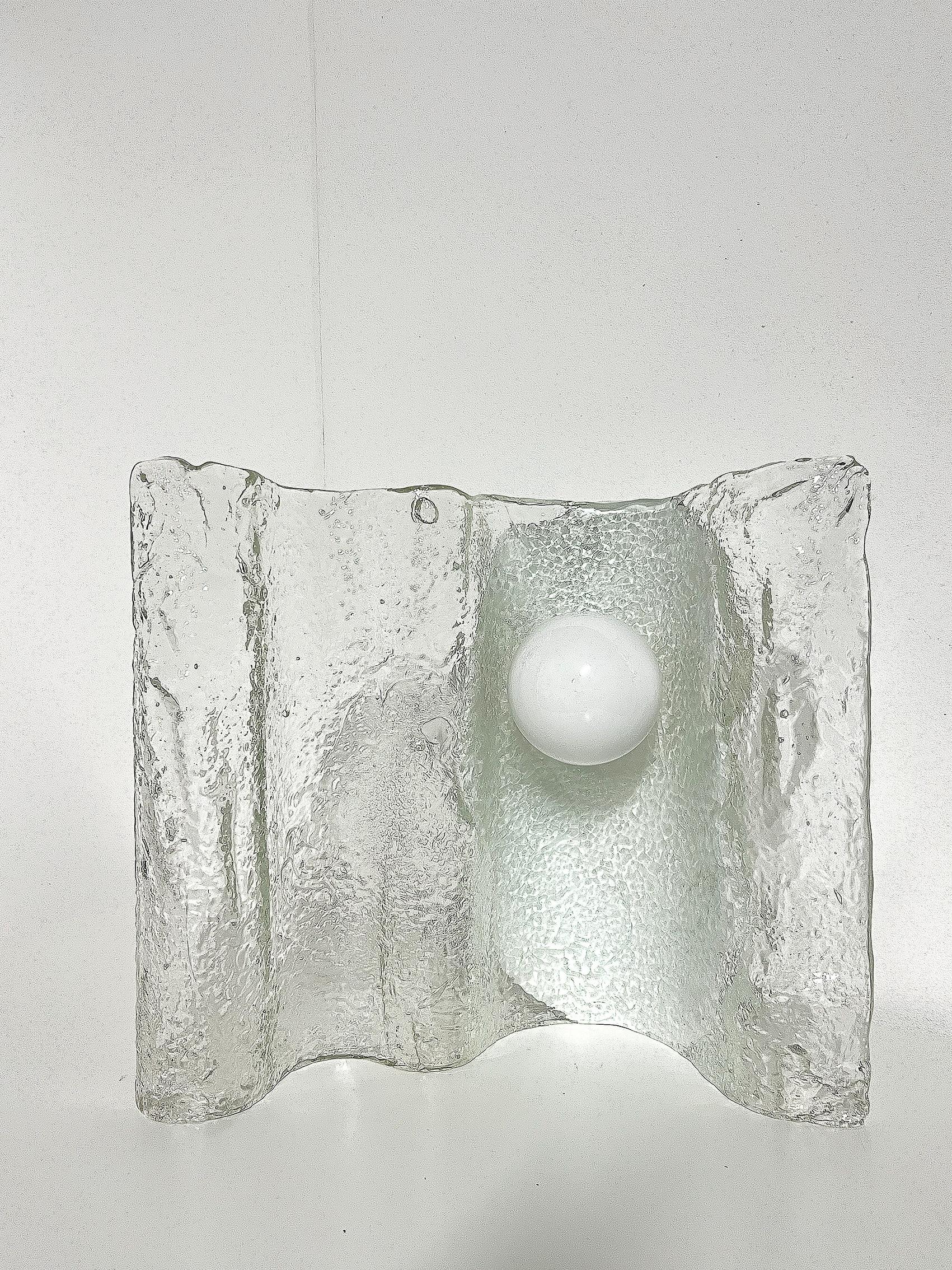Mid-Century Modern Tischlampe aus Glas, Deutschland -1960er Jahre im Zustand „Gut“ im Angebot in Örebro, SE