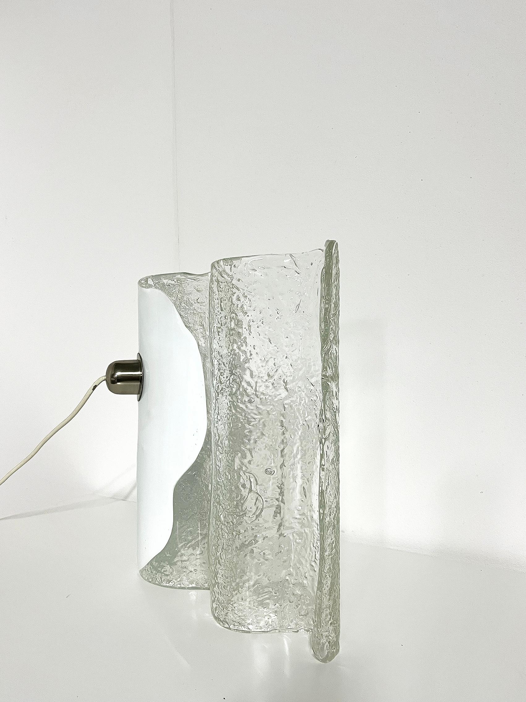 Mid-Century Modern Table Lamp in Glass, Germany -1960's For Sale 2