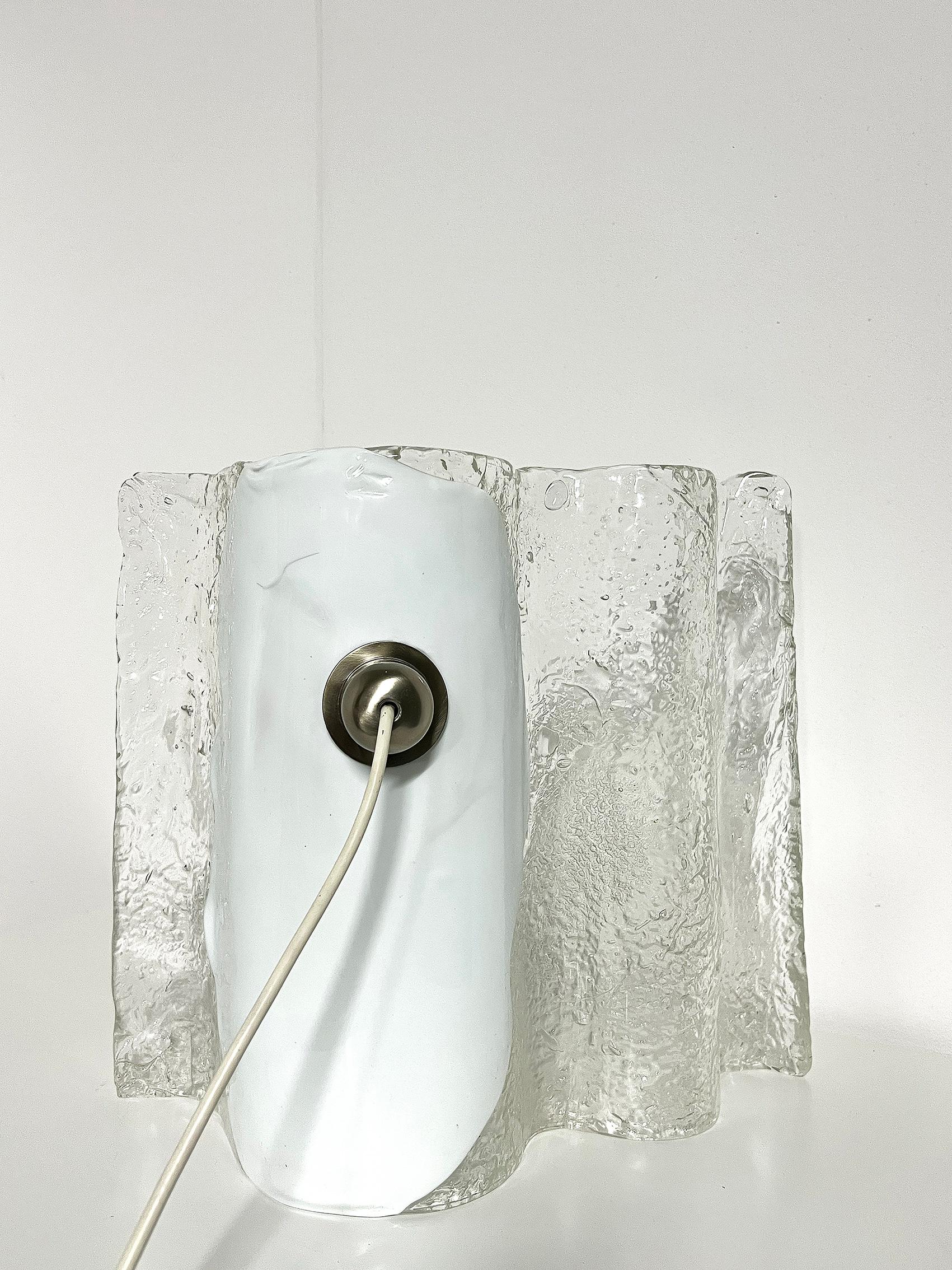 Mid-Century Modern Table Lamp in Glass, Germany -1960's For Sale 4