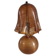 Mid-Century Modern Table Lamp in Murano Glass, ca. 1940, Attr. to Seguso