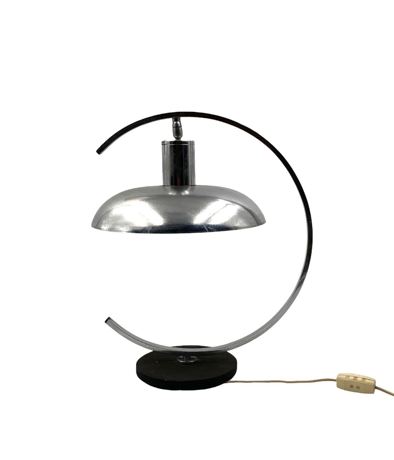 Metallo Mid-century modern Table lamp, in the manner of Mariano Fortuny Italy, 1970 in vendita