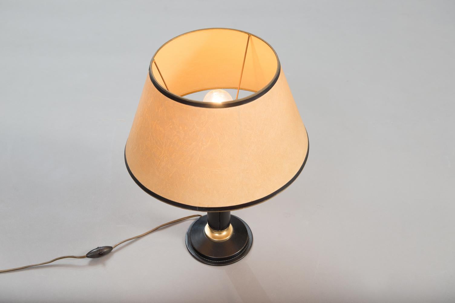 Mid-Century Modern Mid-century modern table lamp in the style of Jacques Adnet