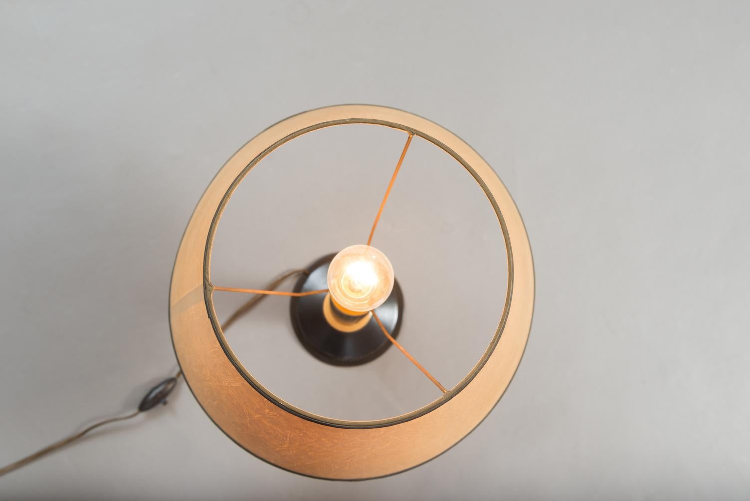French Mid-century modern table lamp in the style of Jacques Adnet